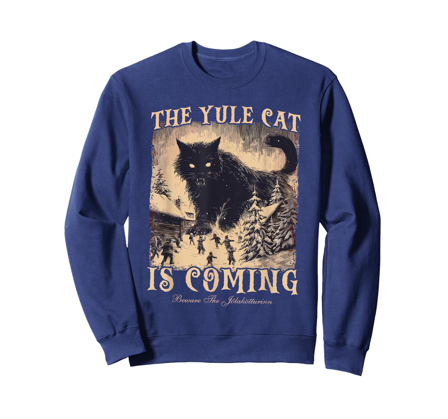 The Yule Cat is Coming Icelandic Christmas Cat Mom Cat Lover T-Shirt