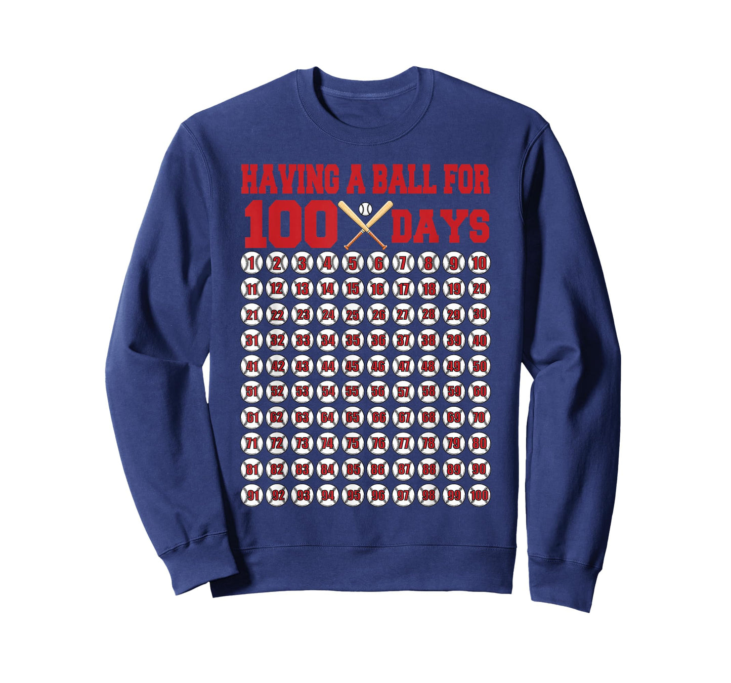 100 Days of School Boys Kids 100th Day of School Baseball T-Shirt