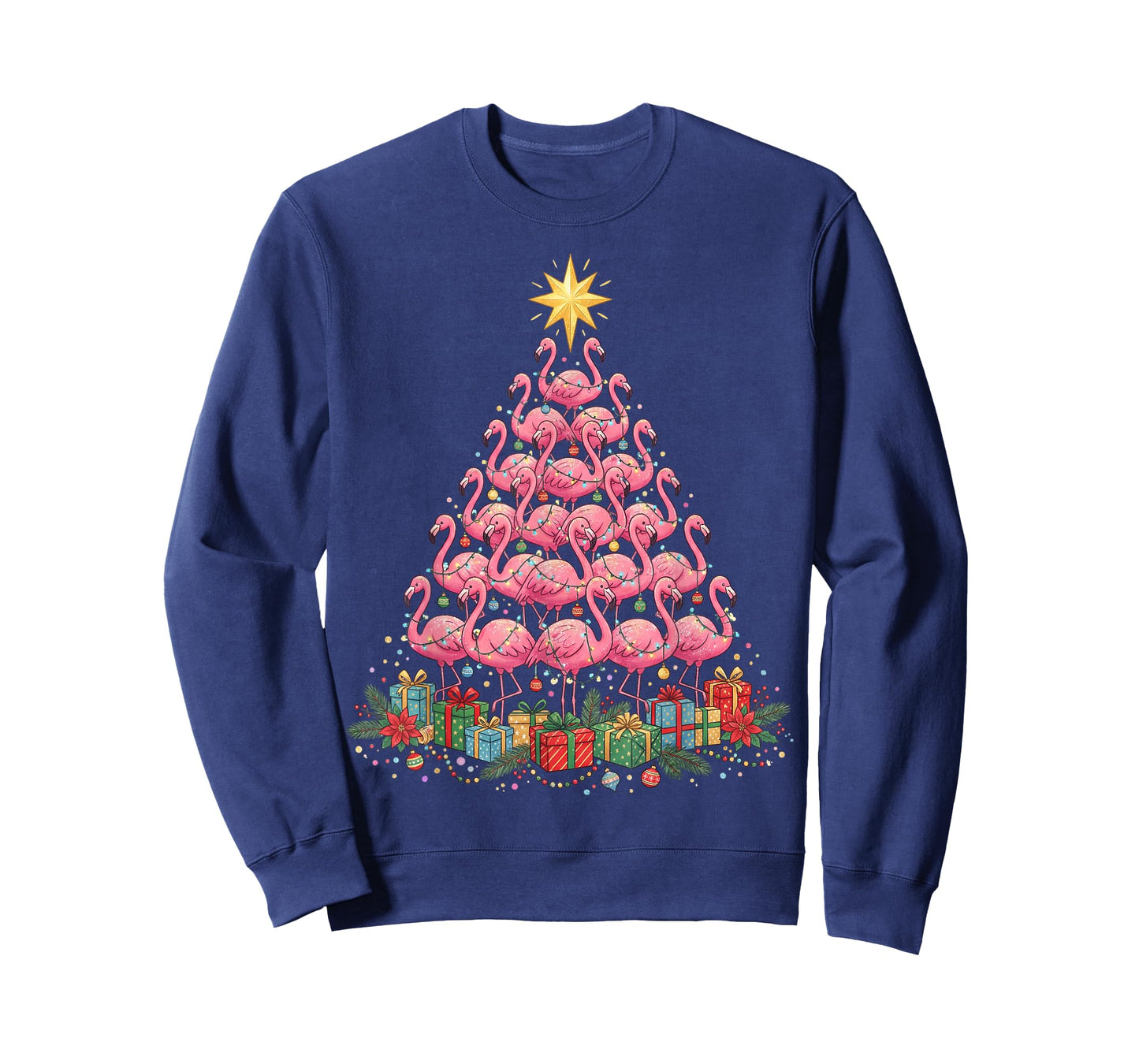 Pink Flamingo Christmas Tree T-Shirt