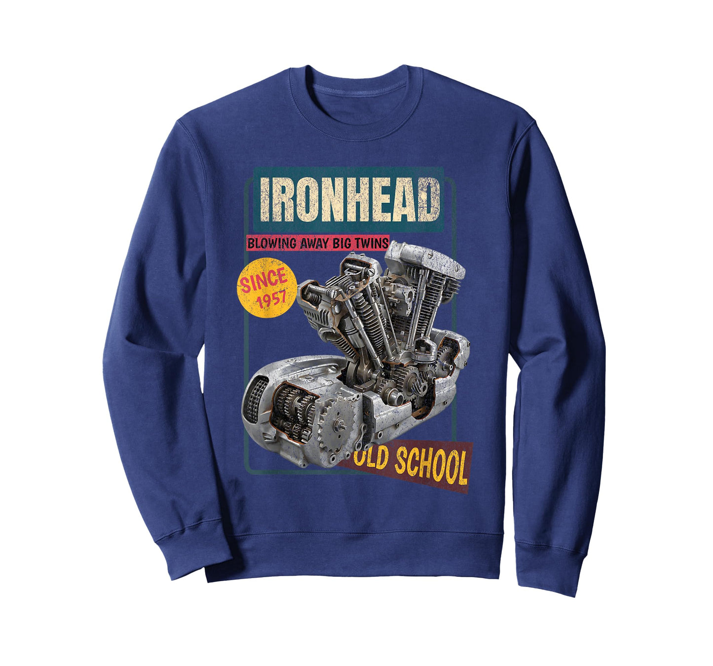 Ironhead Motorcycle Engine Old School Since 1957 T-Shirt