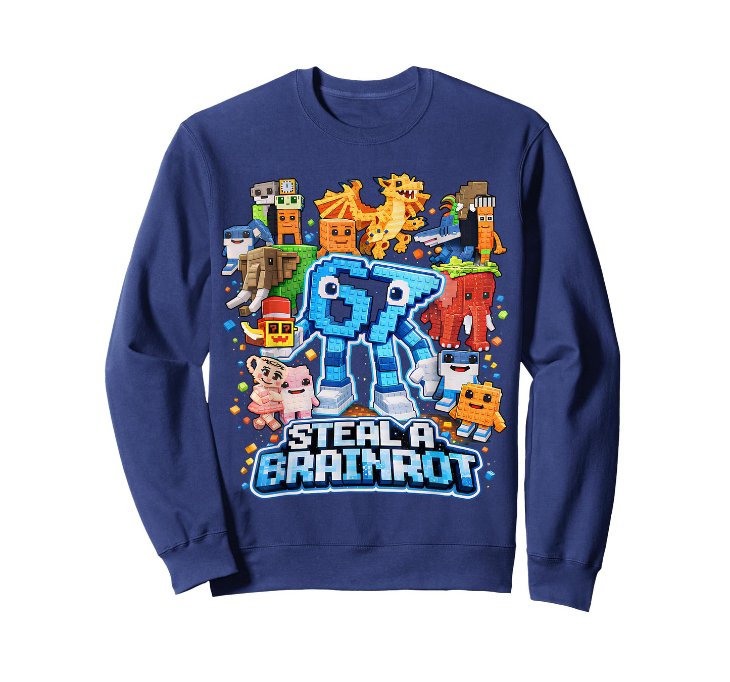 Six Seven 67 Steal a Brainrot Meme Gifts for Boys Kids Teen T-Shirt
