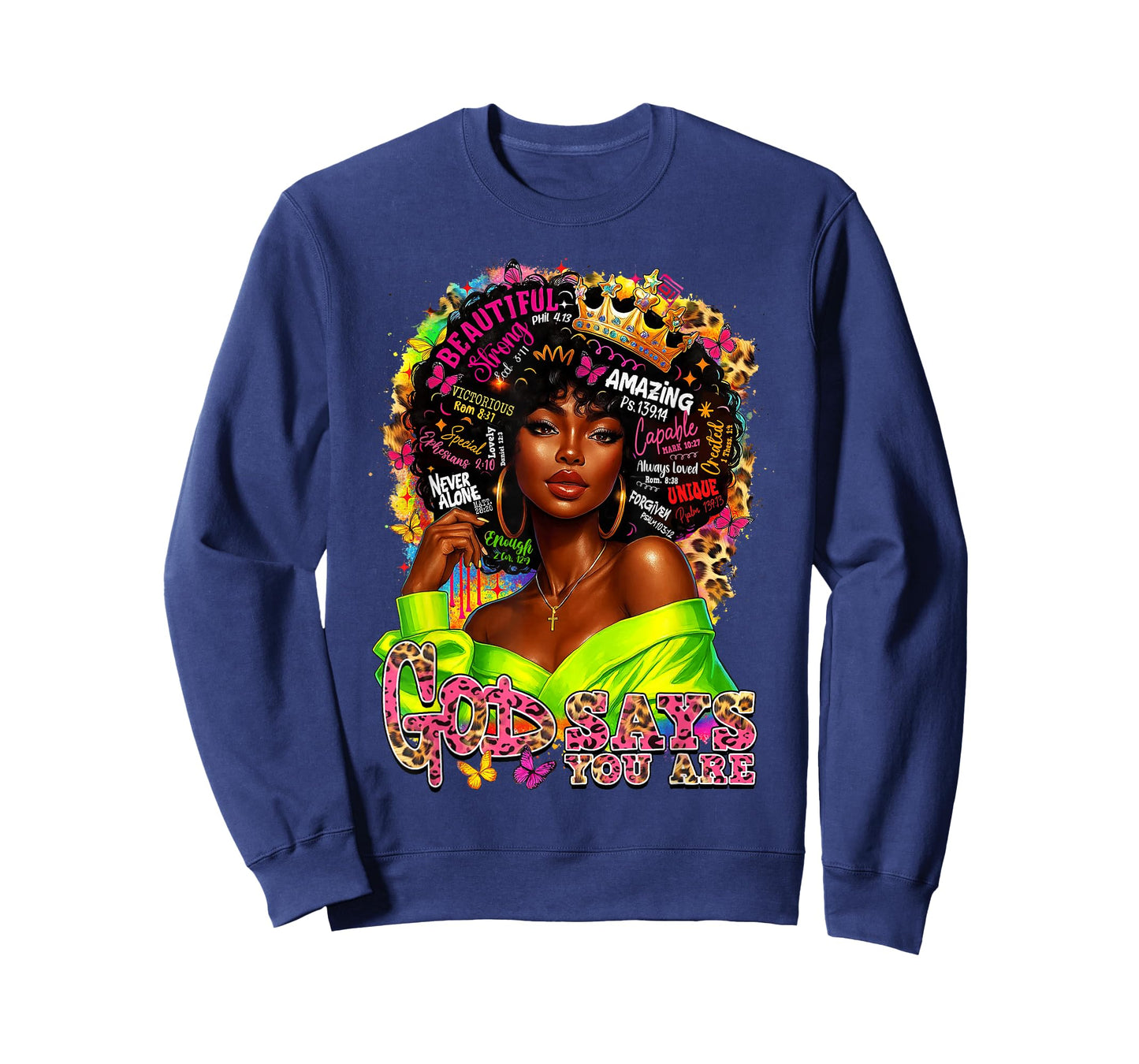 Black History God Says You are Afro Melanin Queen Women Girl T-Shirt