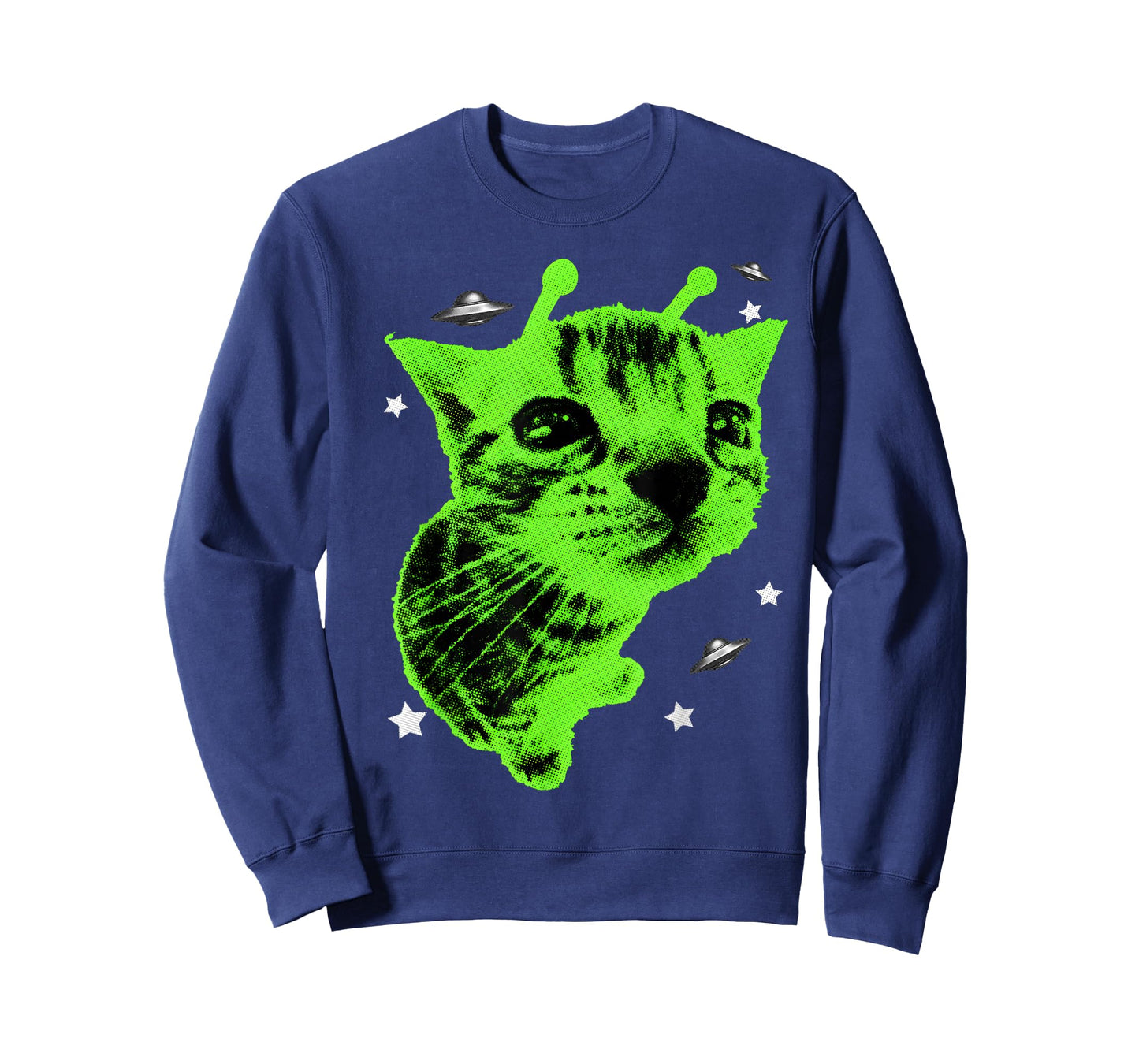 Glerp Glorp Funny Alien Cat Meme Gnarp Cat Silly Y2K Gift T-Shirt