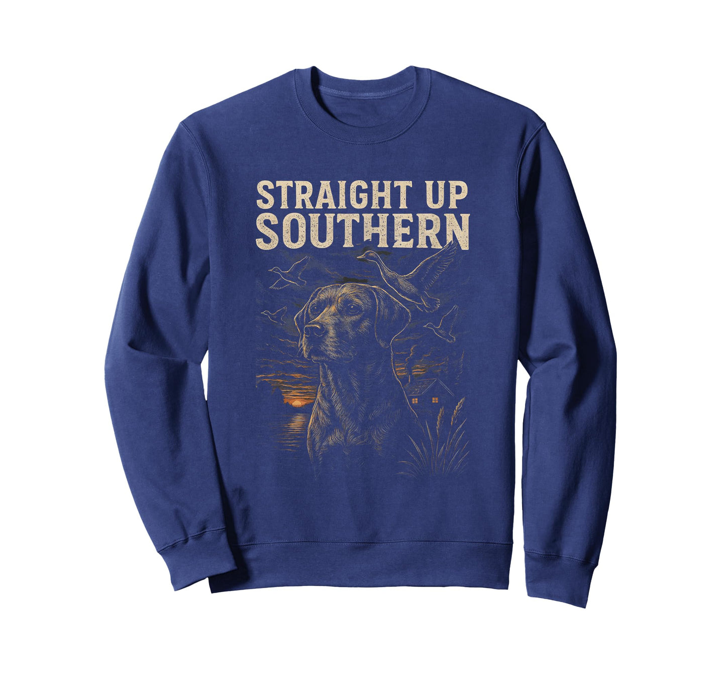 Straight Up Southern Labrador Dog Retro Country Southerners T-Shirt