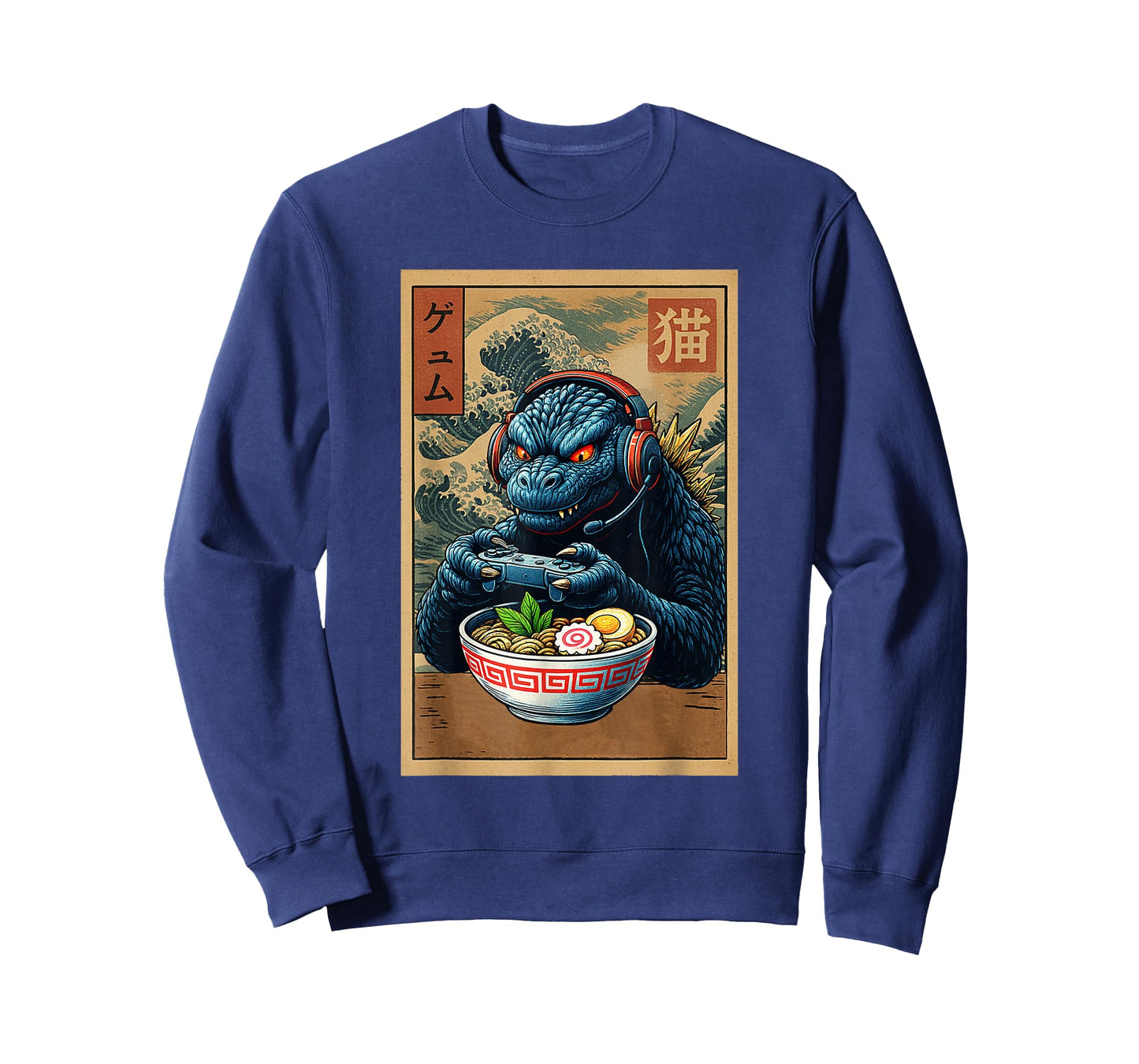 Funny Eating Ramen Japanese Monster Game Lover Birthday T-Shirt