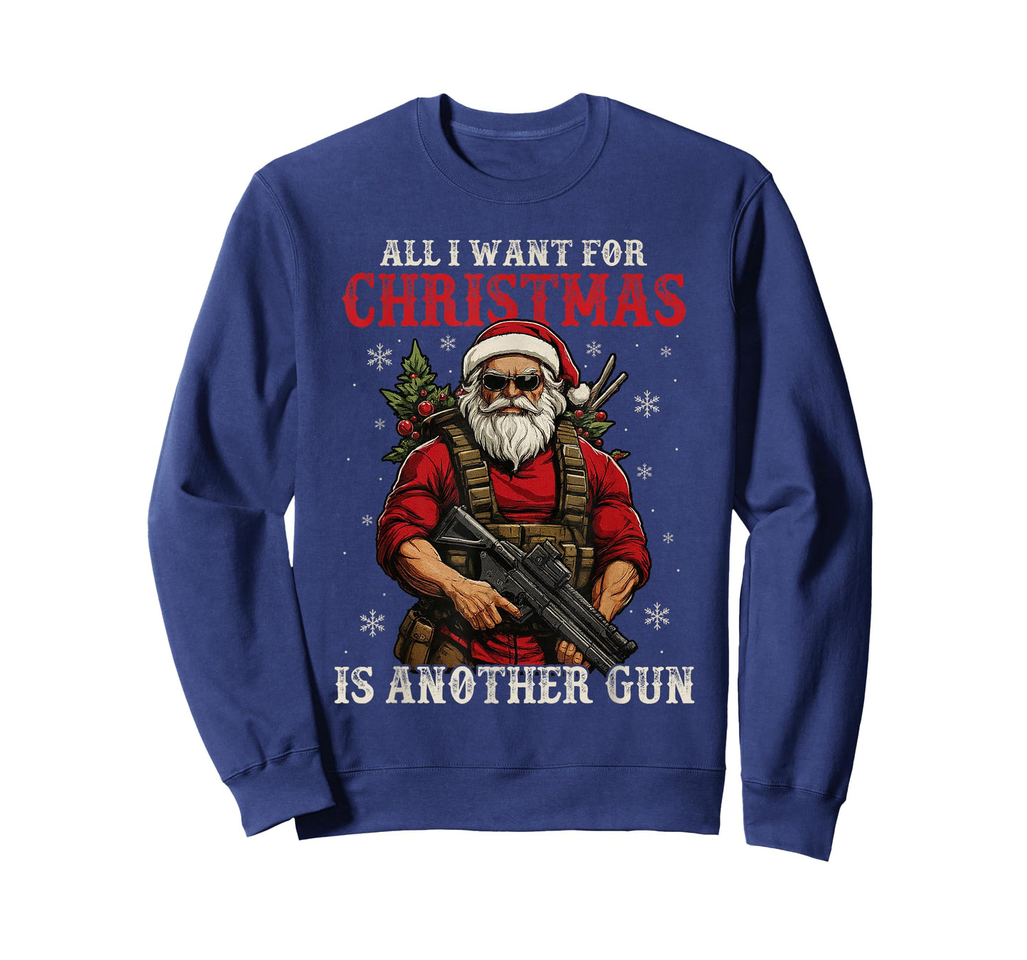 All I Want-for Christmas is Another Gun Funny Santa Xmas T-Shirt