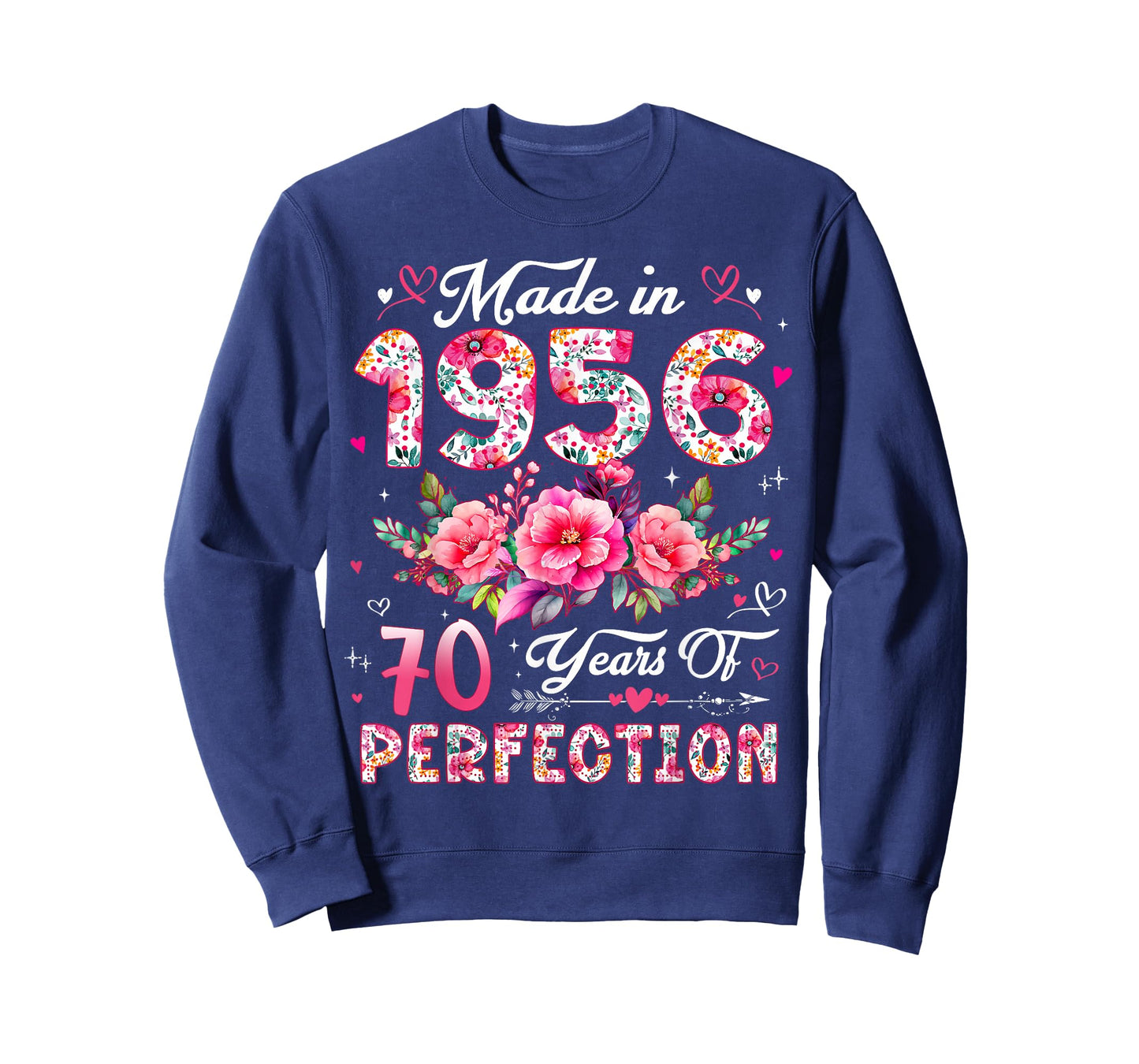 70 Year Old Made in 1956 Floral 70th Birthday Women T-Shirt