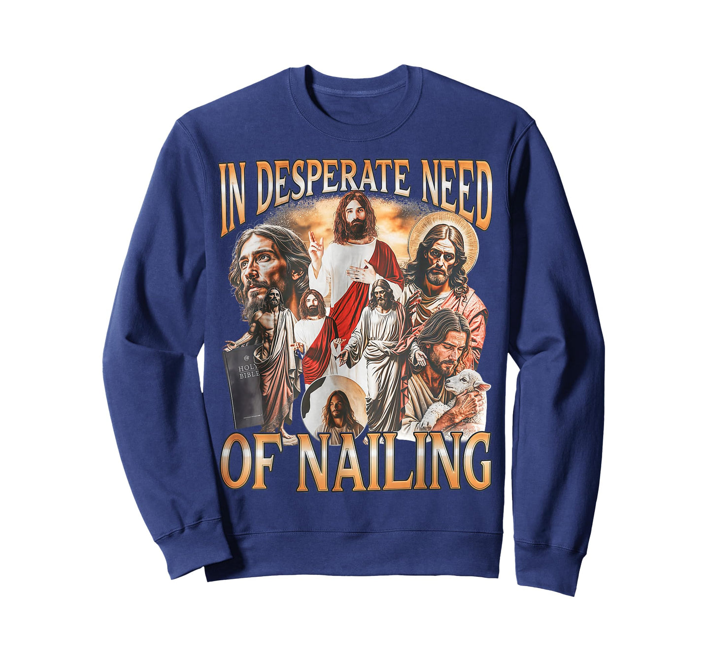 Retro in Desperate Need of Nailing Holy Bible Jesus T-Shirt