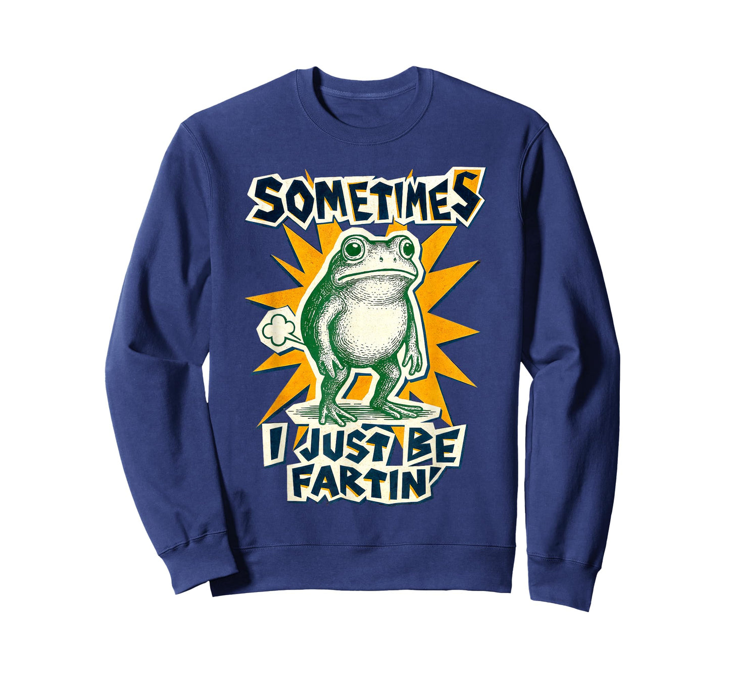 Sometimes I Just Be Fartin' Frog DIY Collage Poster Tee Kids T-Shirt