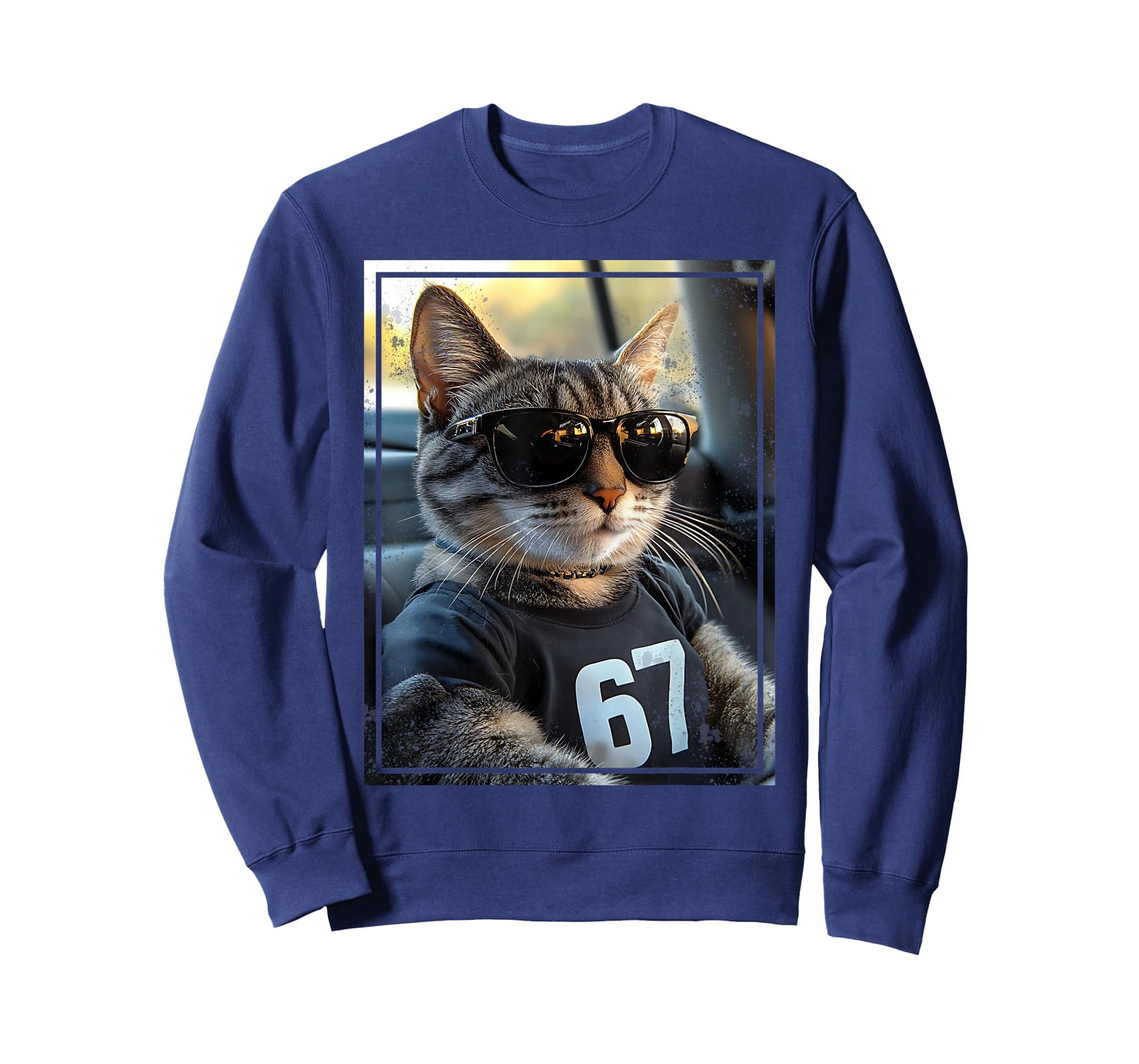 67 and Still Cool Funny Birthday Meme Cat T-Shirt