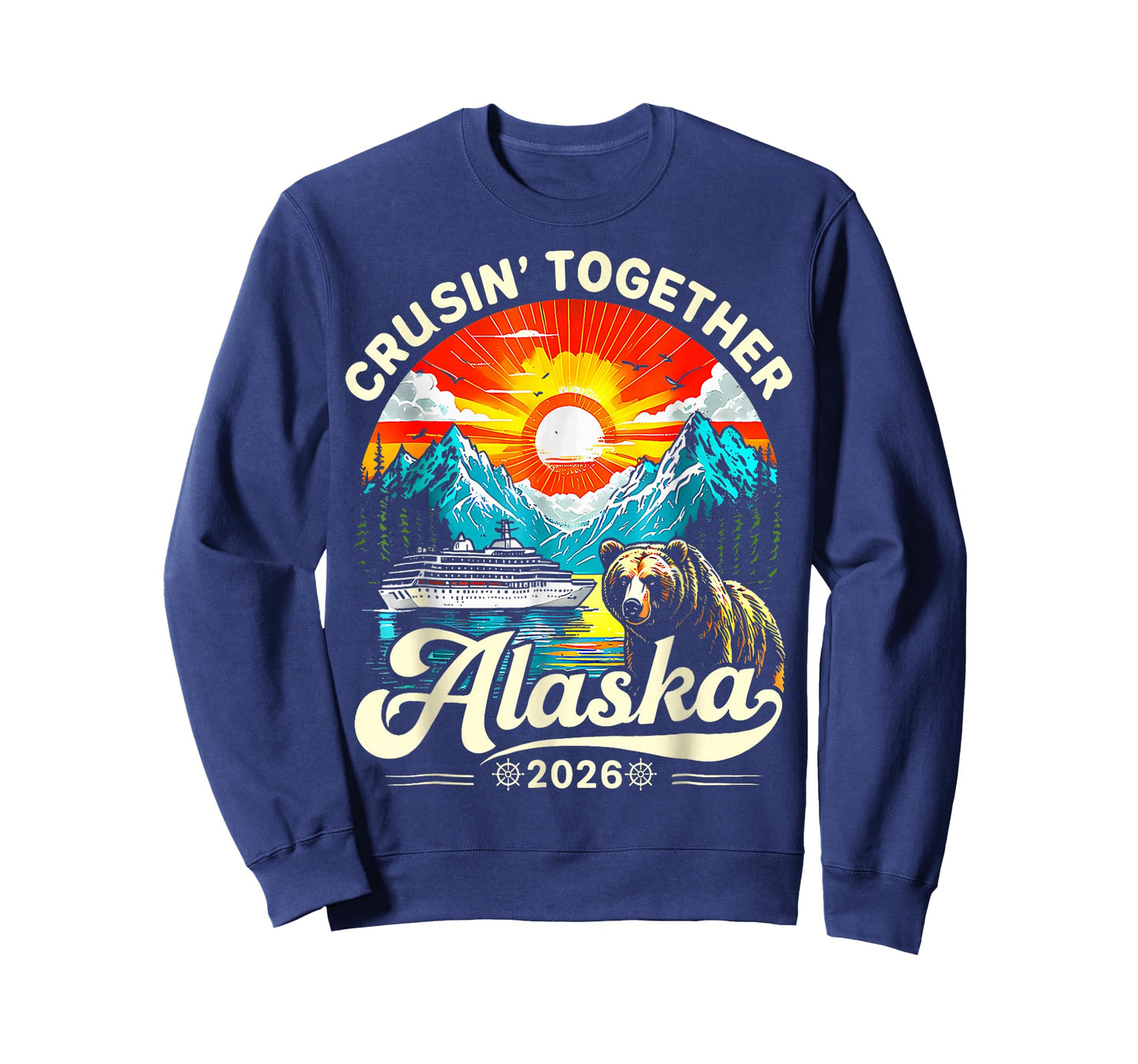 Cruisin Together Alaska 2026 Family Friend Alaska Cruise T-Shirt