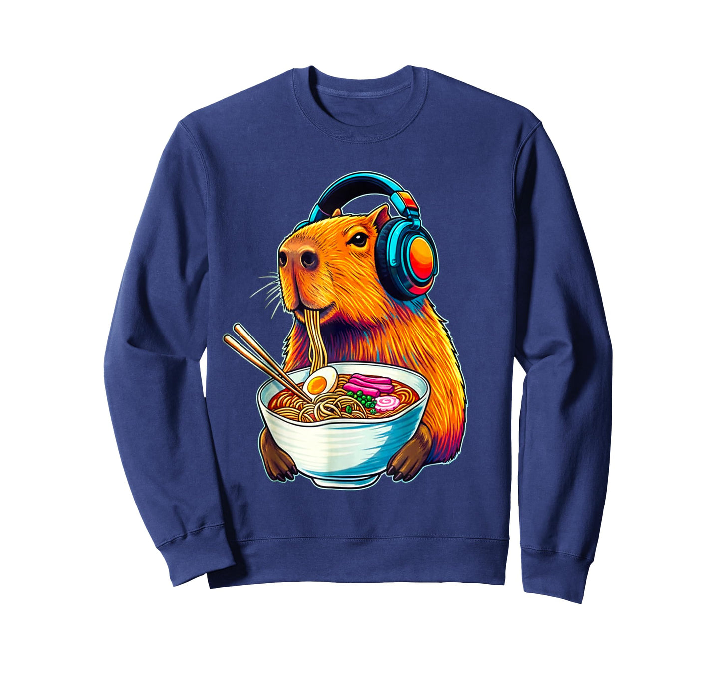 Capybara Ramen Japanese Funny Graphic Tee Kawaii Anime Gifts T-Shirt