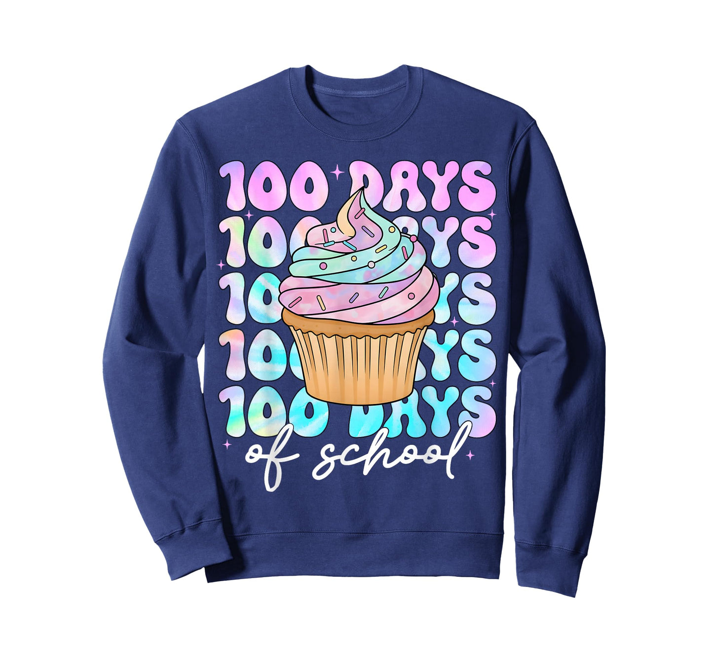 100 Days of School Cupcake Girls 100th Day of School Teacher T-Shirt