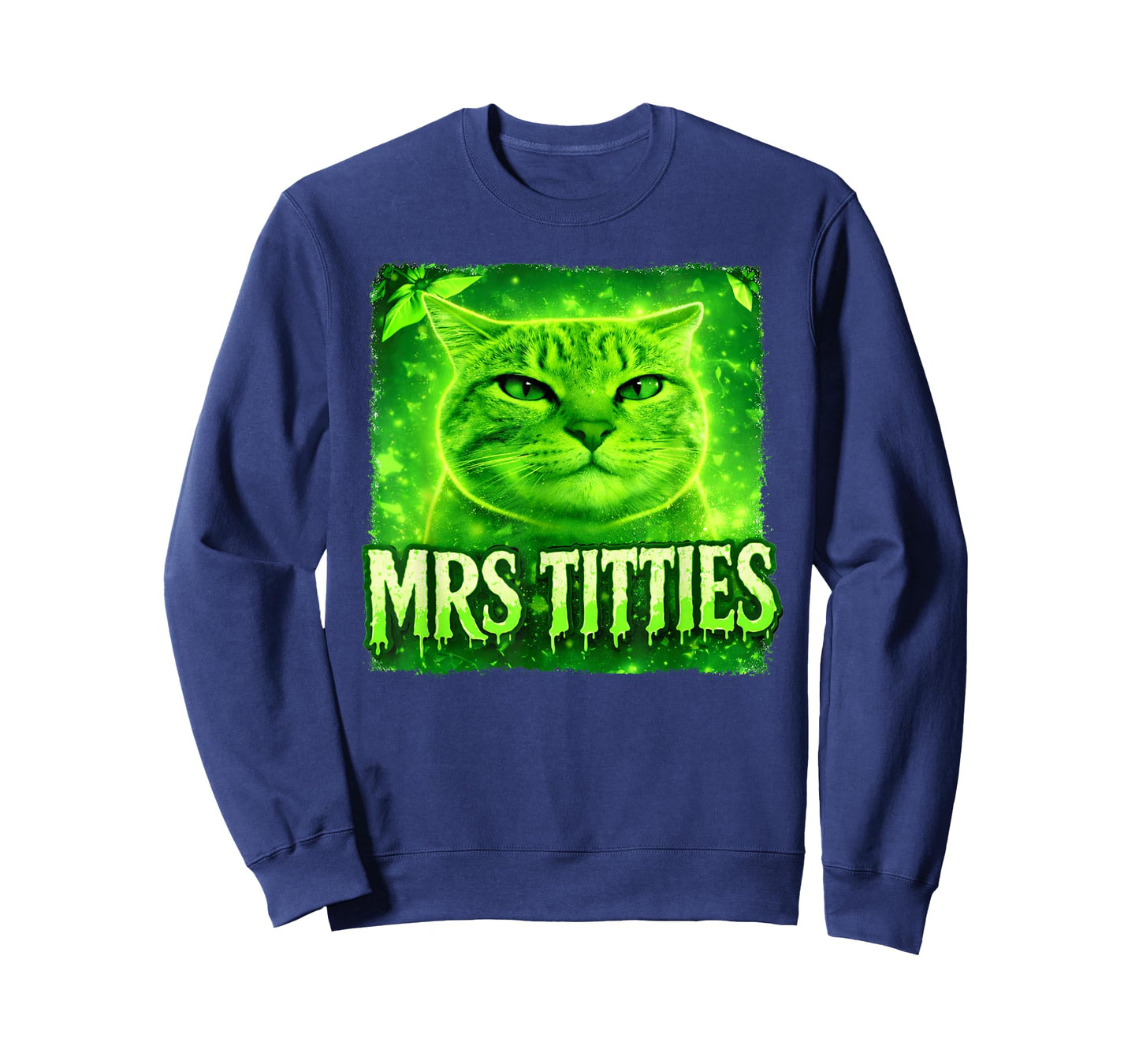 Mrs Titties Funny Cat Meme Graphic Cat Lovers T-Shirt