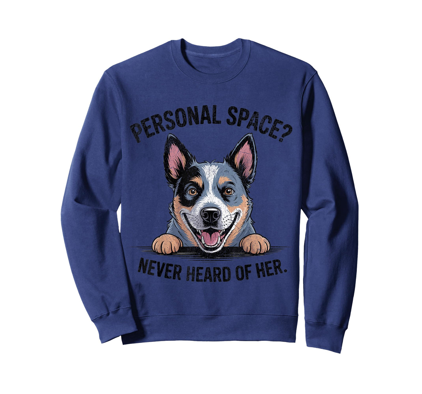 Womens Mom Funny Personal Space Blue Heeler Dog Lover Humor T-Shirt