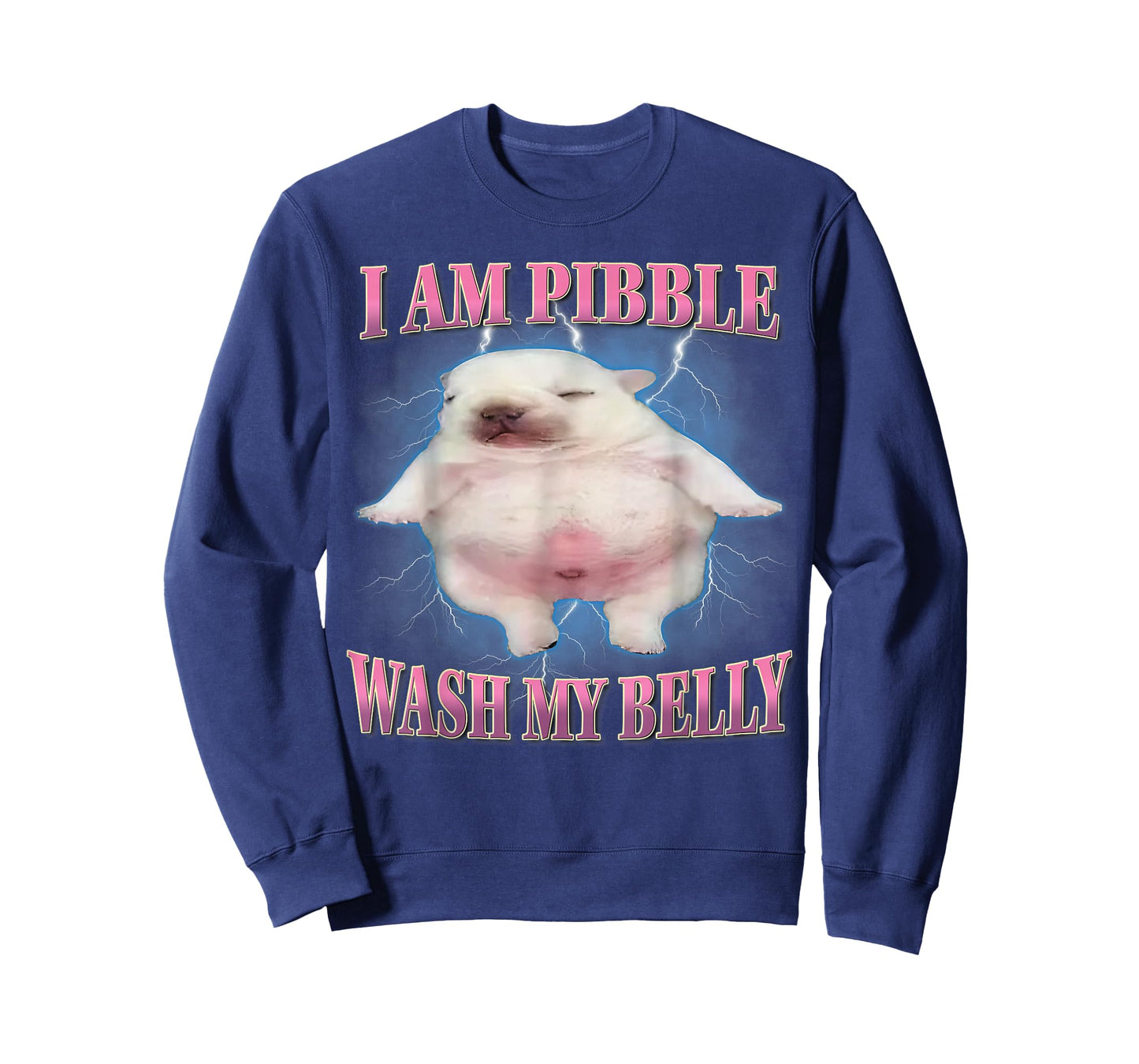 I Am Pibble Wash My Belly Funny Dog Clean My Belly Meme T-Shirt