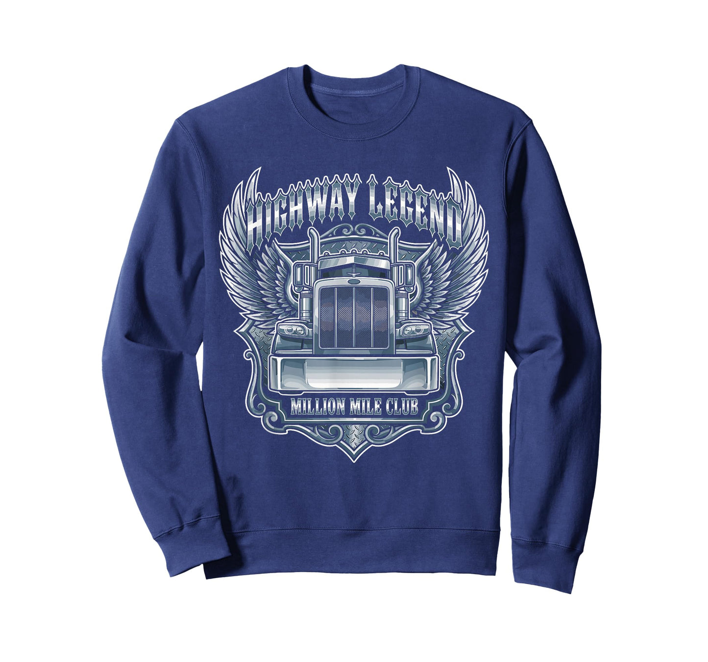 Million Mile Club Highway Legend Semi Truck Driver Trucker T-Shirt