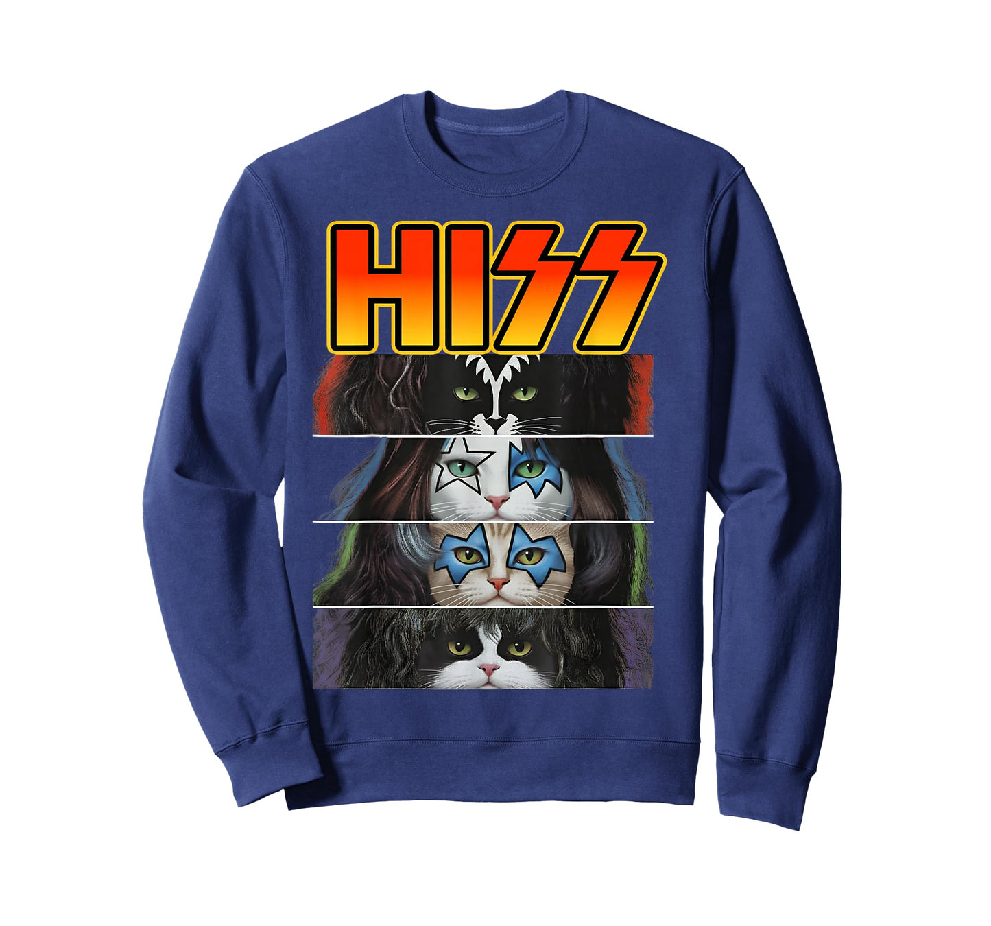 Hiss Cat Rock Kitten Rockin Cats Lovers Birthday Gifts Idea T-Shirt