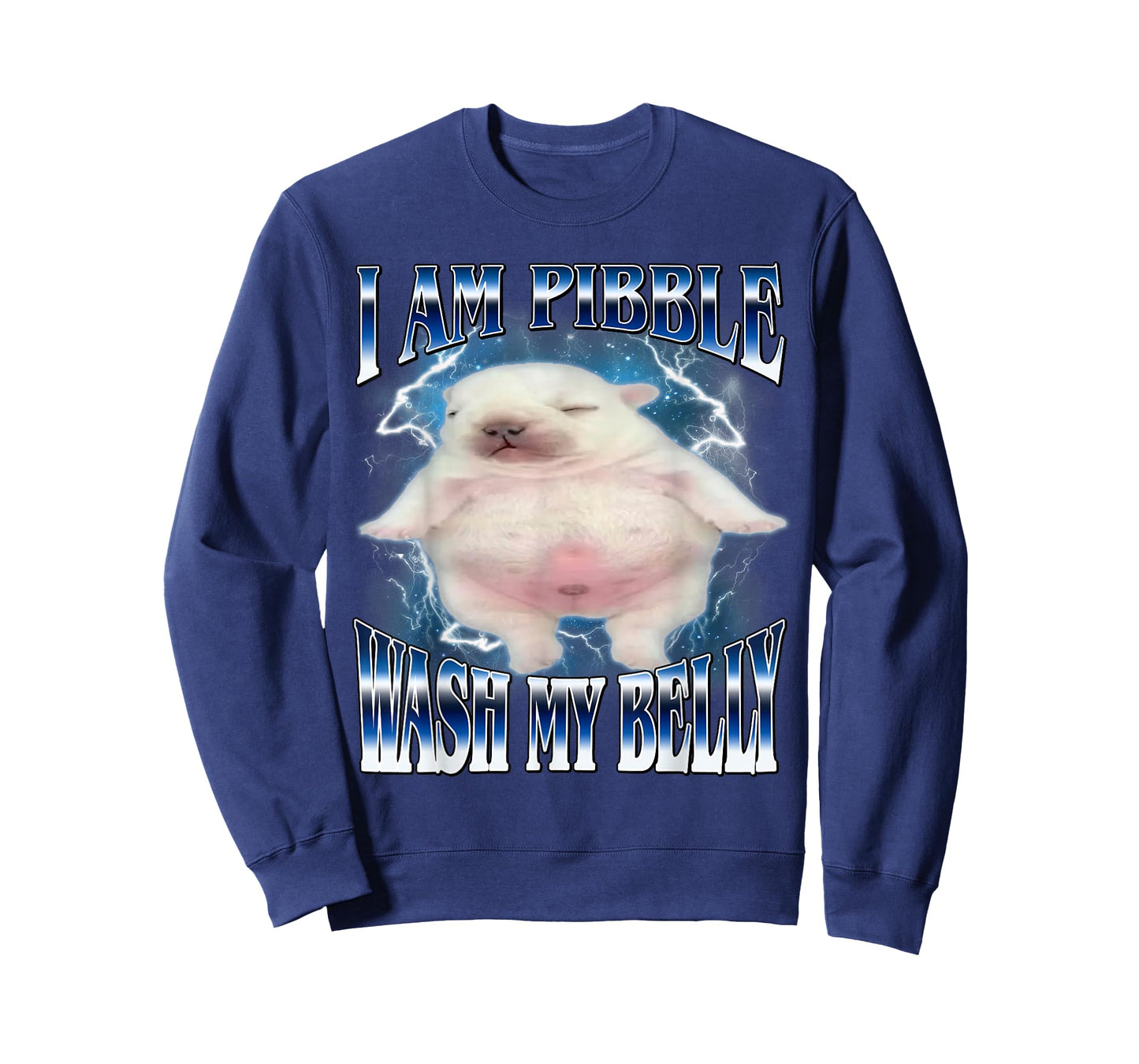 I Am Pibble Wash My Belly Funny Dog Clean My Belly Meme T-Shirt