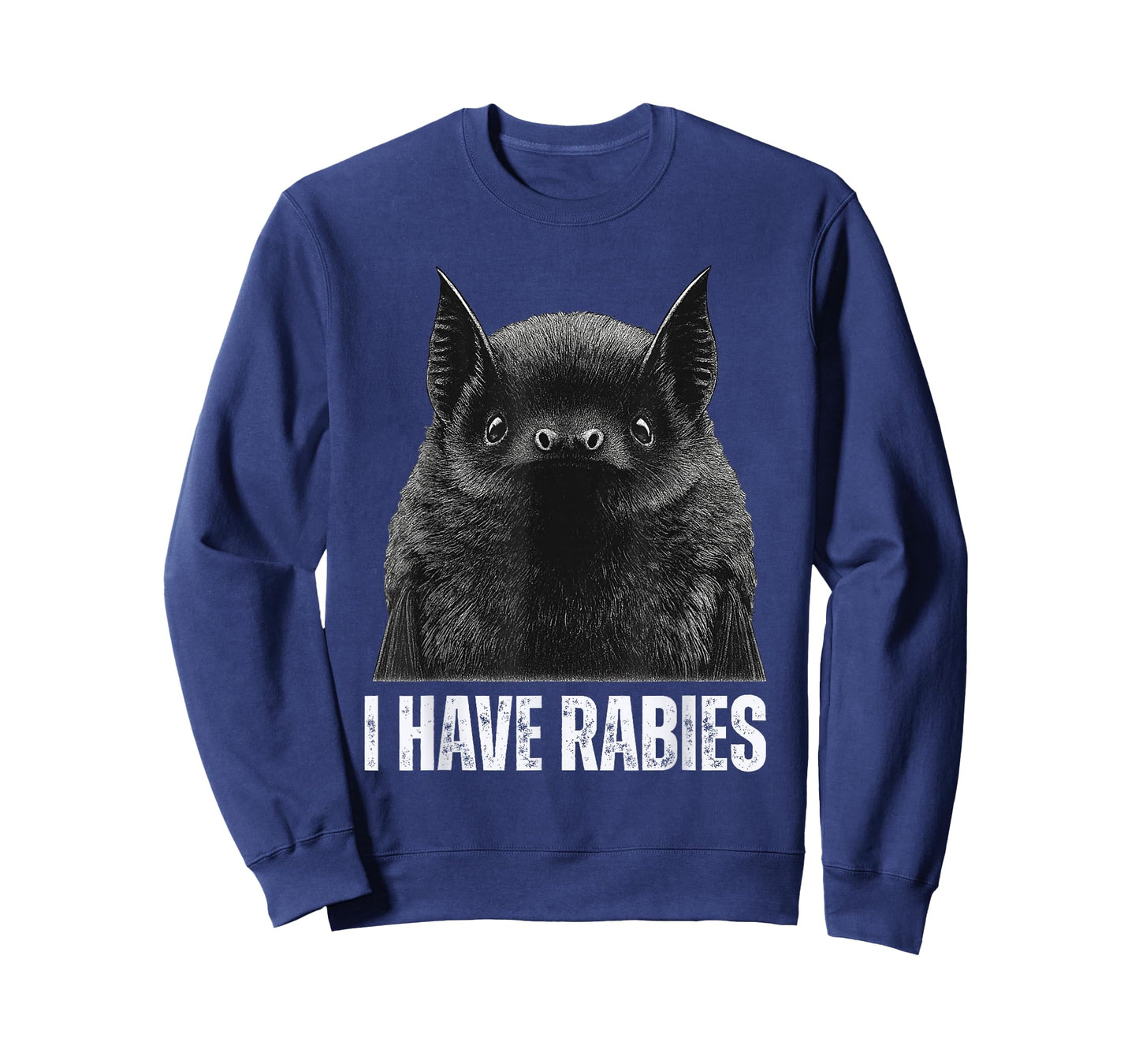 Funny I Have Rabies Bat Vintage Tee Illustration Design T-Shirt