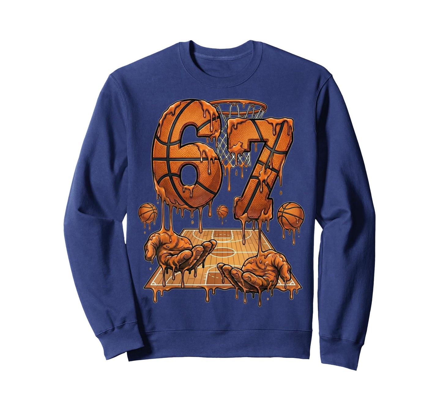 Funny 67 Basketball Six Seven Basketball 6 7 Kids Boys Girls T-Shirt
