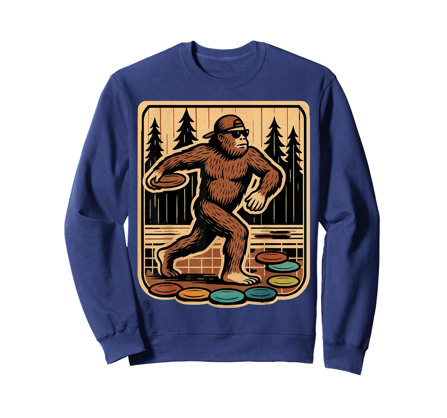 Sasquatch Disc Golfer Funny Disc Golf T-Shirt