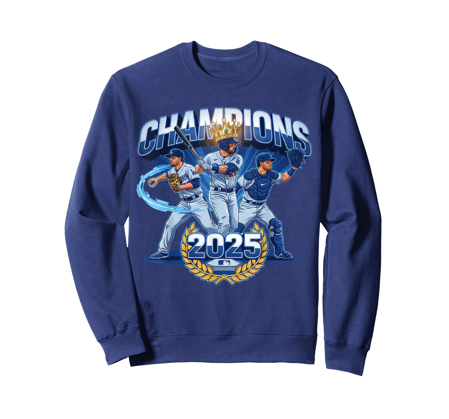 Champions 2025 Baseball Retro Athletic Celebration Theme T-Shirt