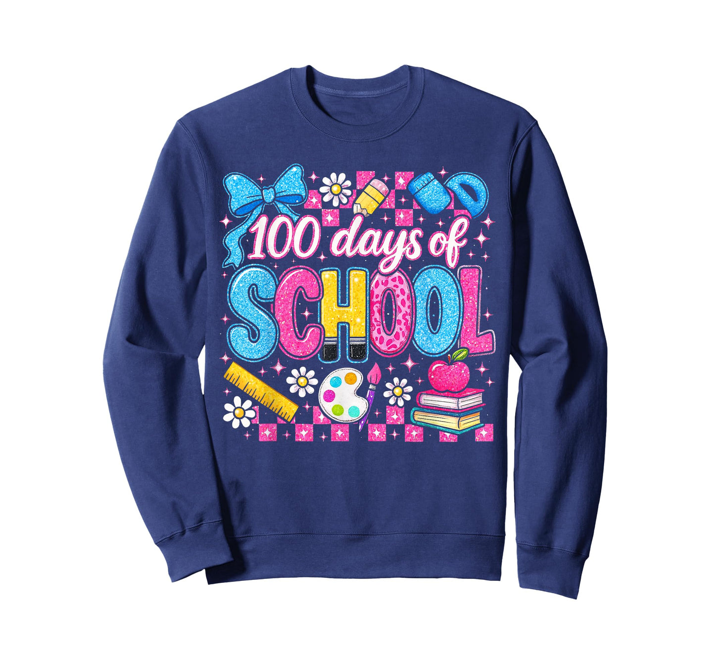 Coquette 100 Days Happy 100th Day of School Teacher Kids T-Shirt