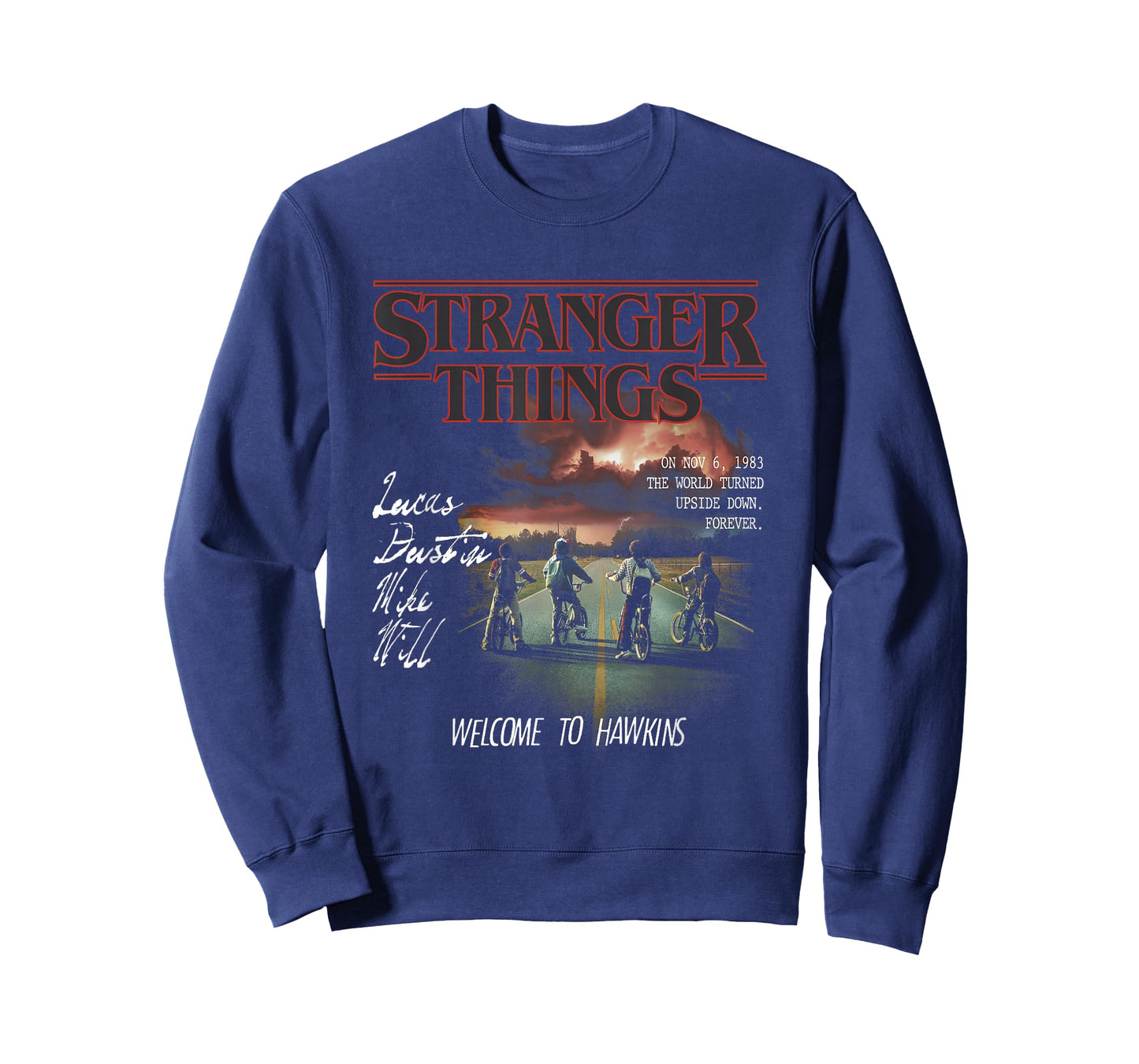 Stranger Things Lucas Dustin Mike Will Welcome to Hawkins T-Shirt