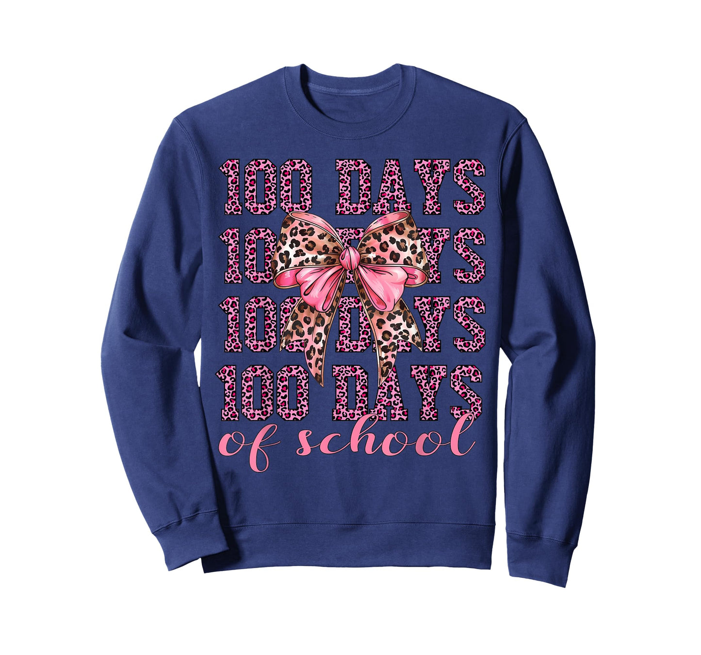 I Survived 100 Days of School 100th Day of School Leopard T-Shirt