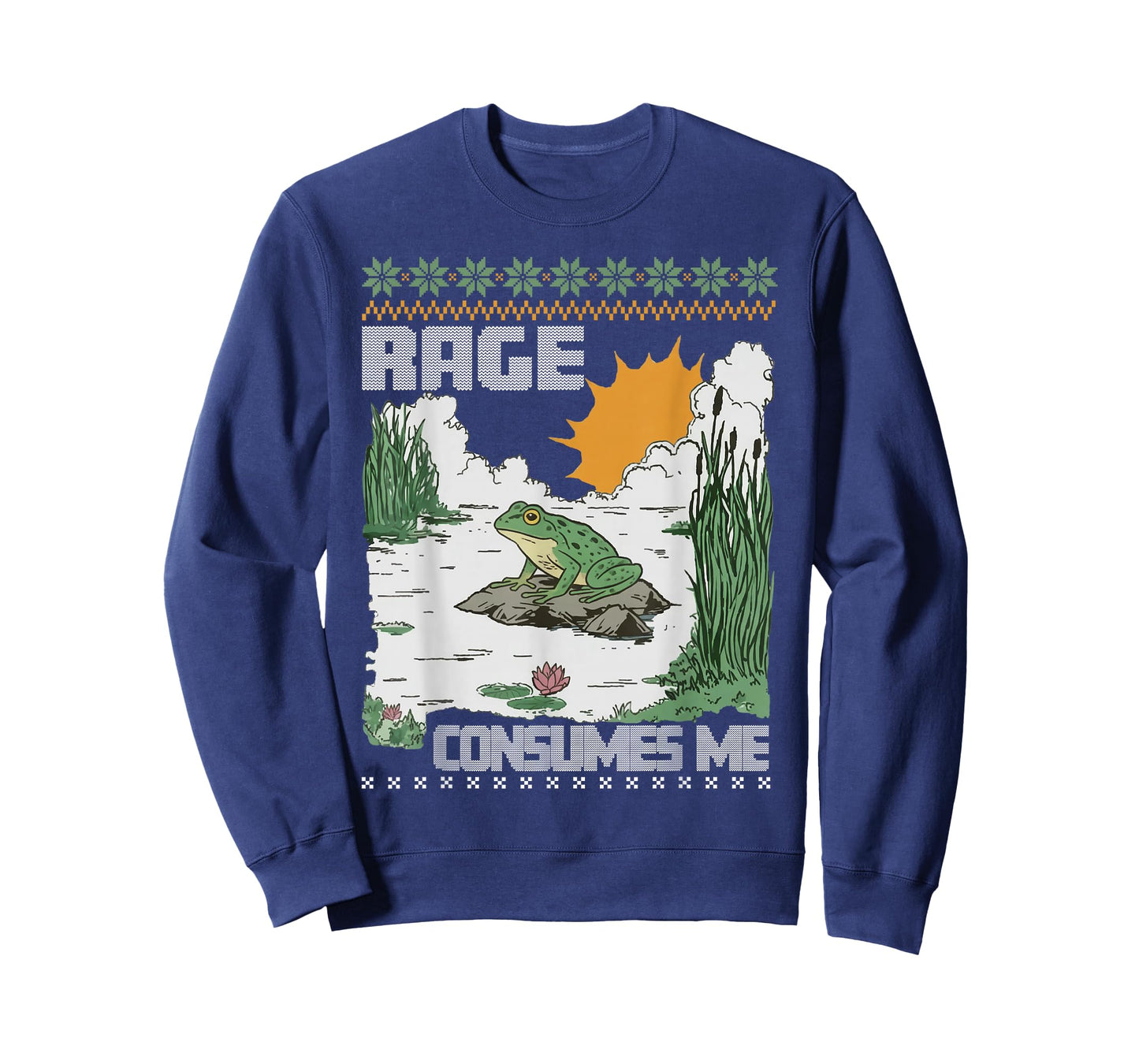 Rage Consumes Me Ugly Christmas Sweaters Funny Frog T-Shirt