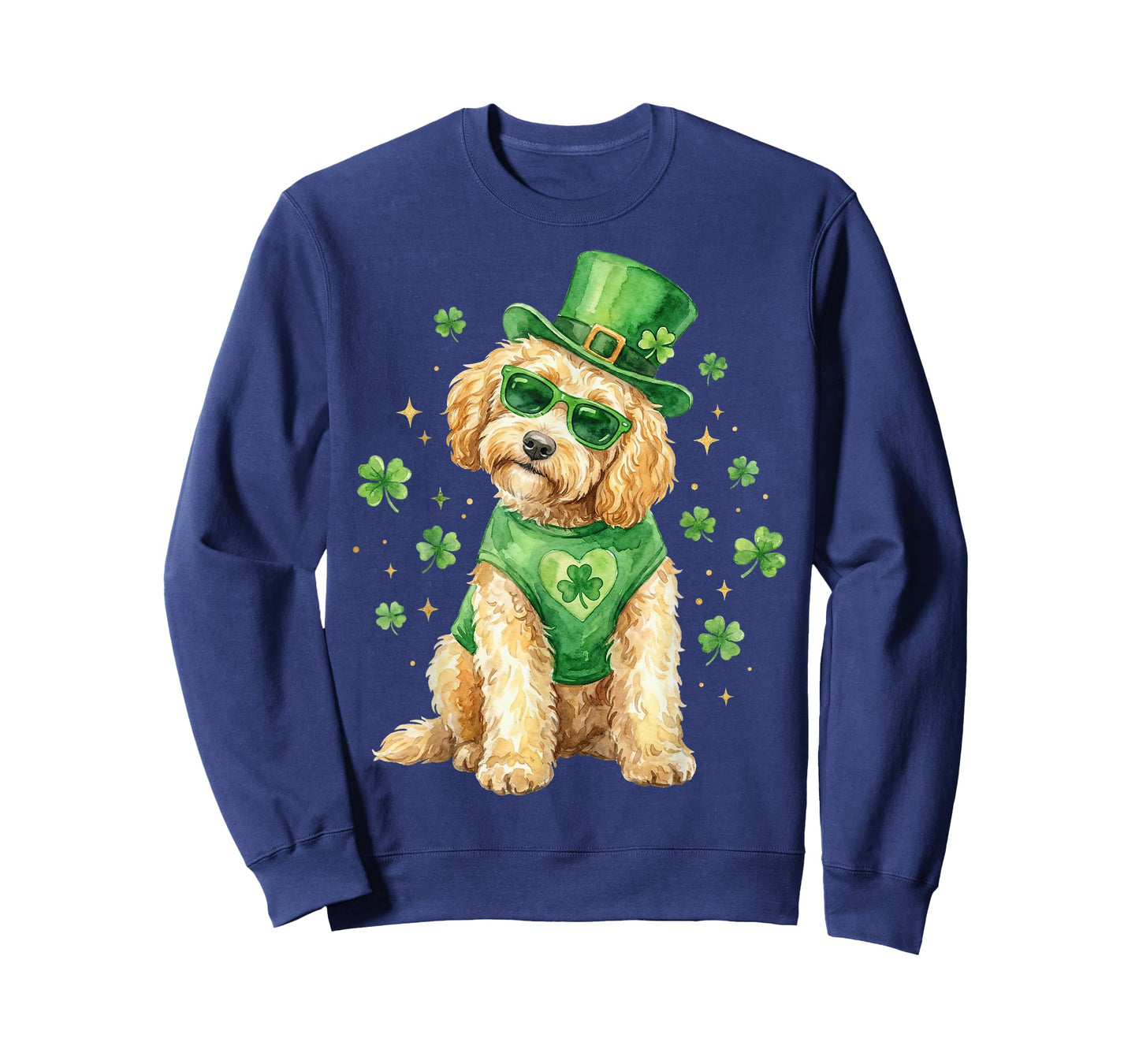 Irish Golden Doodle St Patricks Day Dog Shamrock Saint Patty T-Shirt