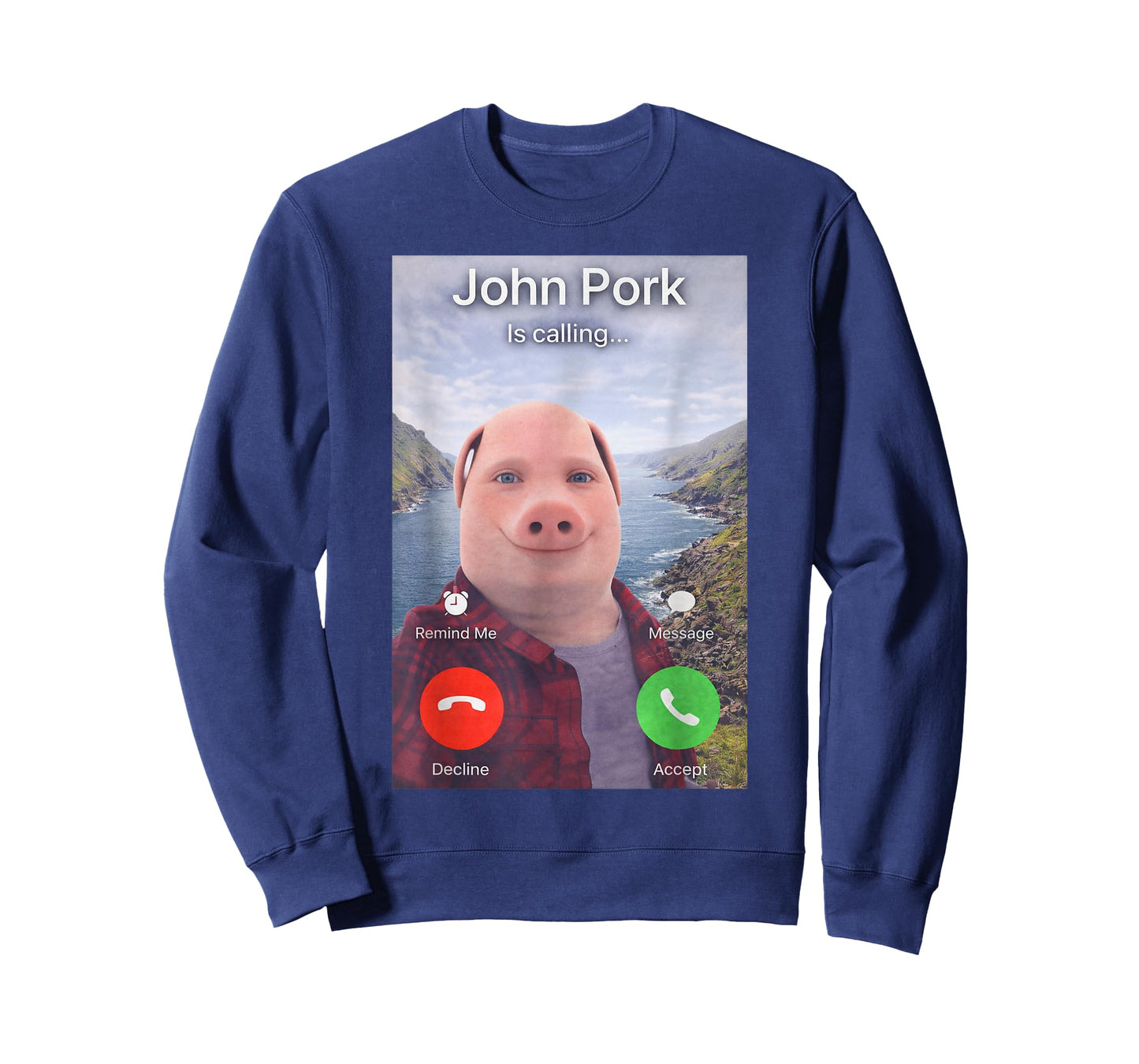 John Pork is Calling Meme Funny Gen Z Brainrot Trending Gag T-Shirt