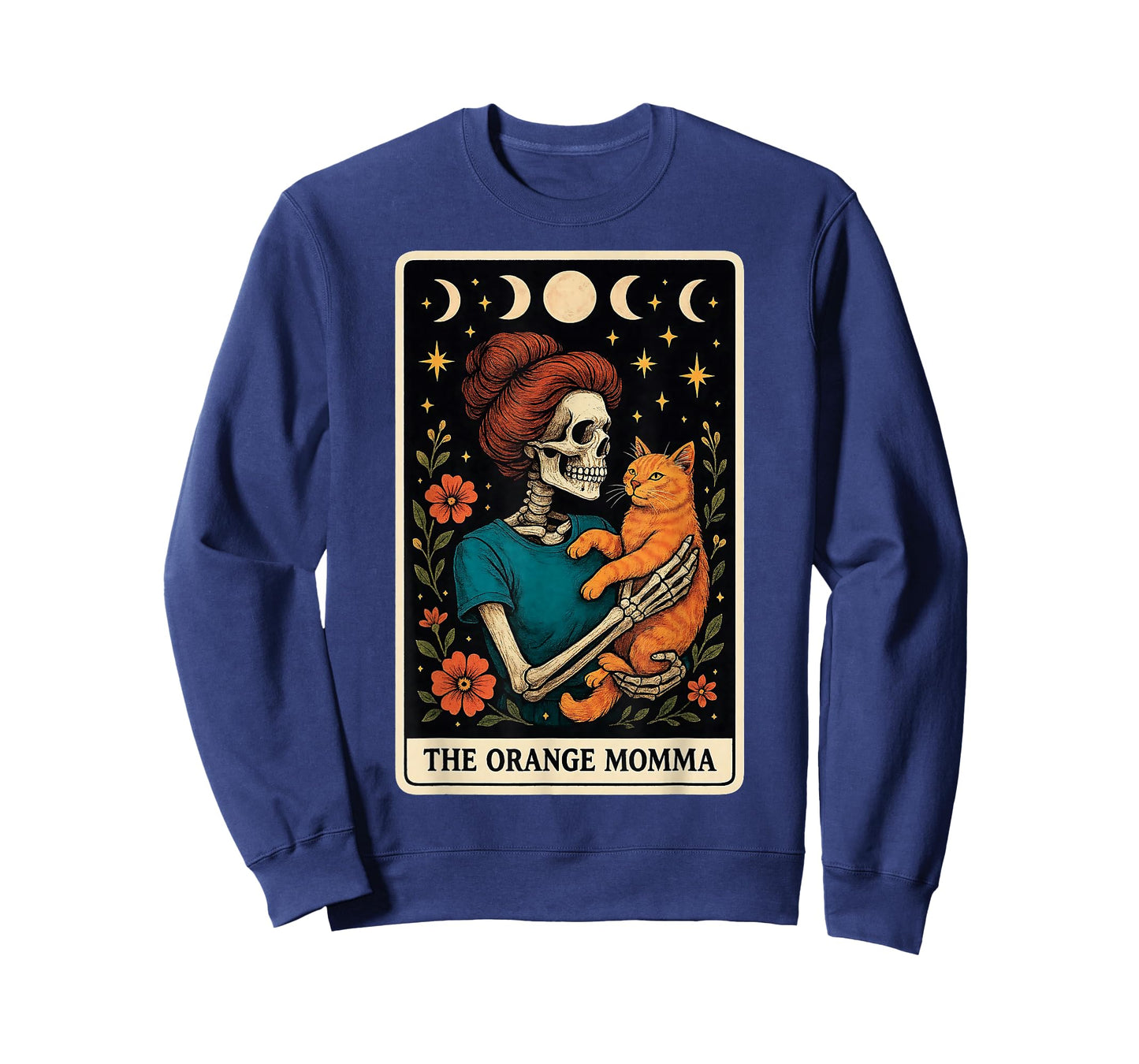 The Orange Momma Cat Mom Orange Cat Mother's Day Tarot Card T-Shirt