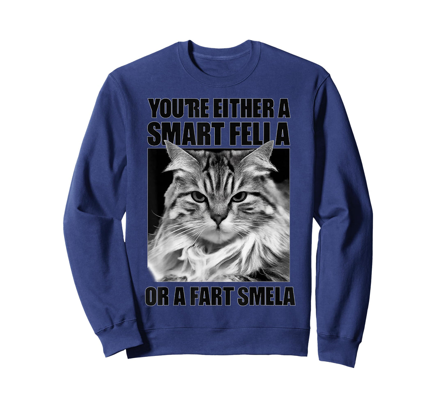 You're Either A Smart Fella Or A Fart Smella for Cats Lovers T-Shirt