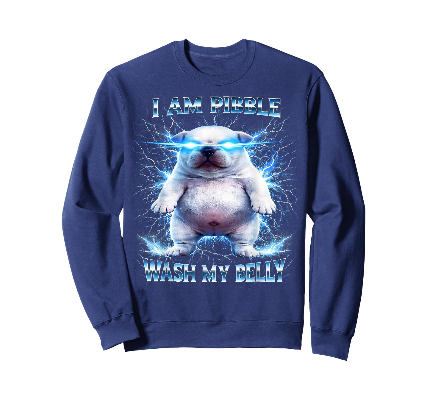 I Am Pibble Wash My Belly Funny Dog Clean Meme T-Shirt