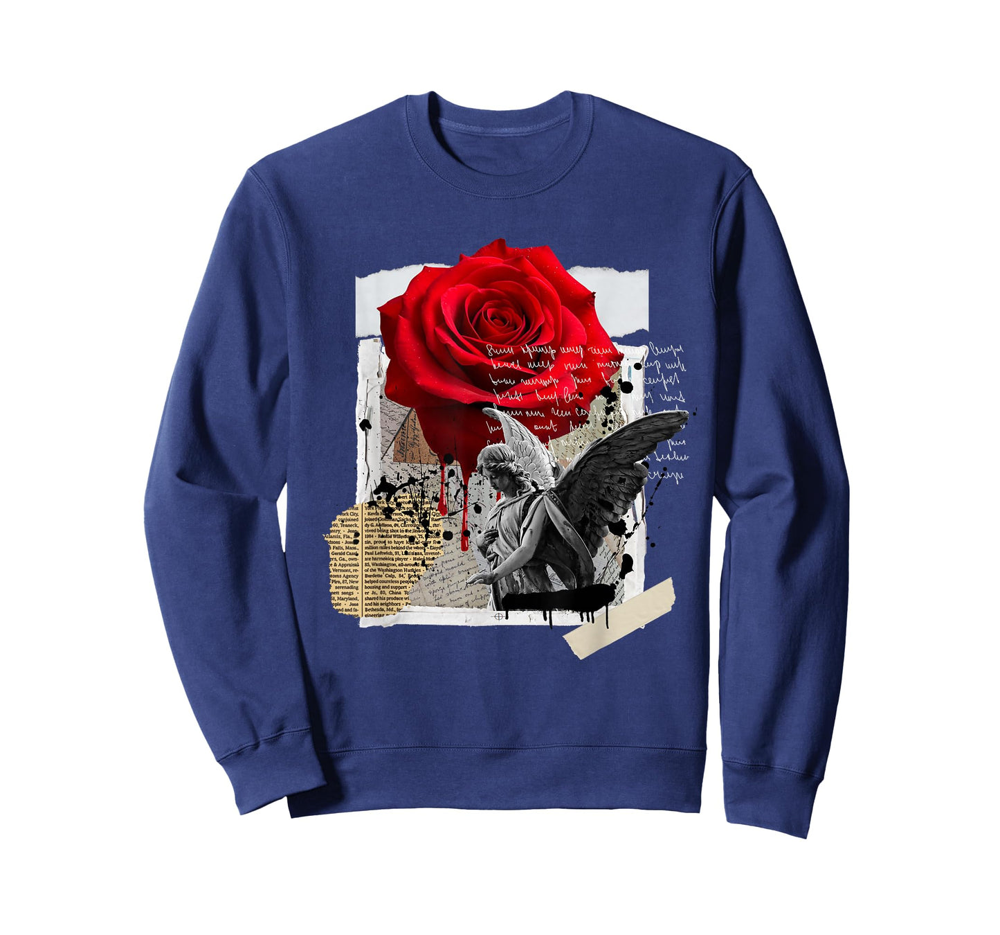 Streetwear Graphic Dark Floral Urban Aesthetic, Mens Fashion T-Shirt