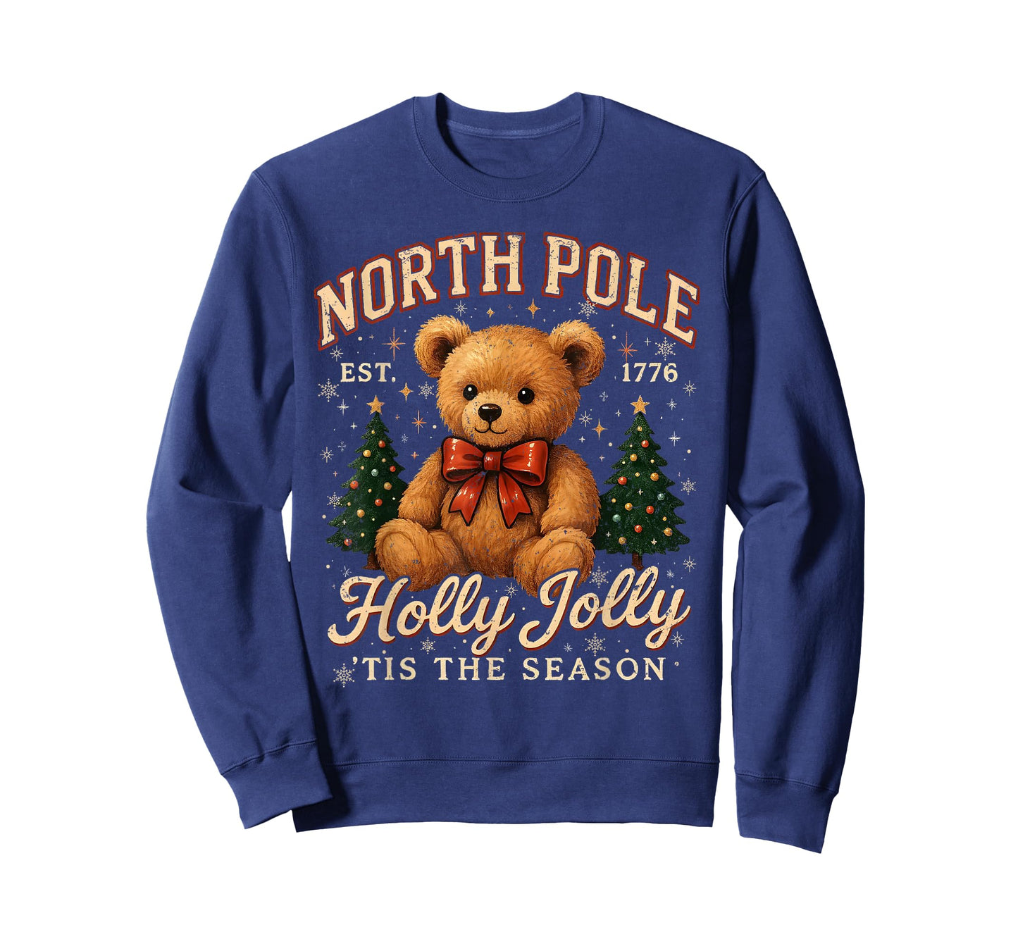 North Pole Teddy Bear Christmas Tee T-Shirt