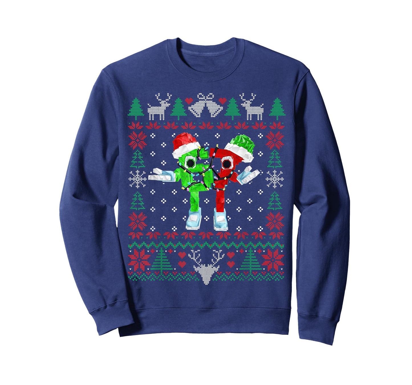 Funny Festive 67 Six Seven Brainrot Ugly Xmas Sweater T-Shirt