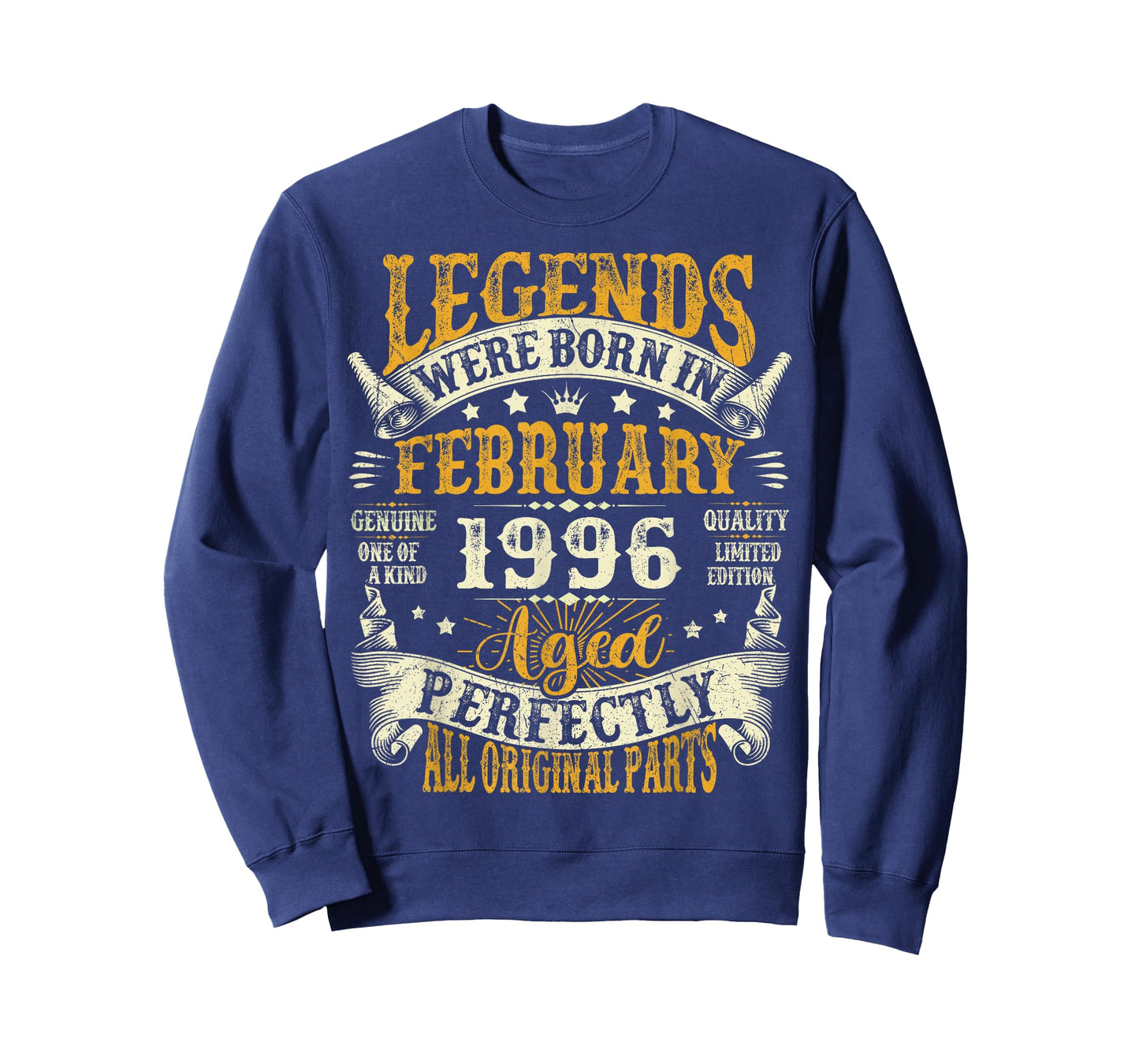 Legends were Born in February 1996 Vintage 30th Birthday Men T-Shirt