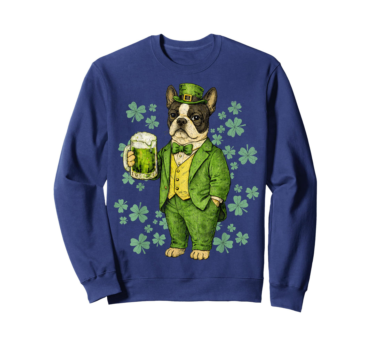 Boston Terrier St Patricks Day Irish Leprechaun T-Shirt