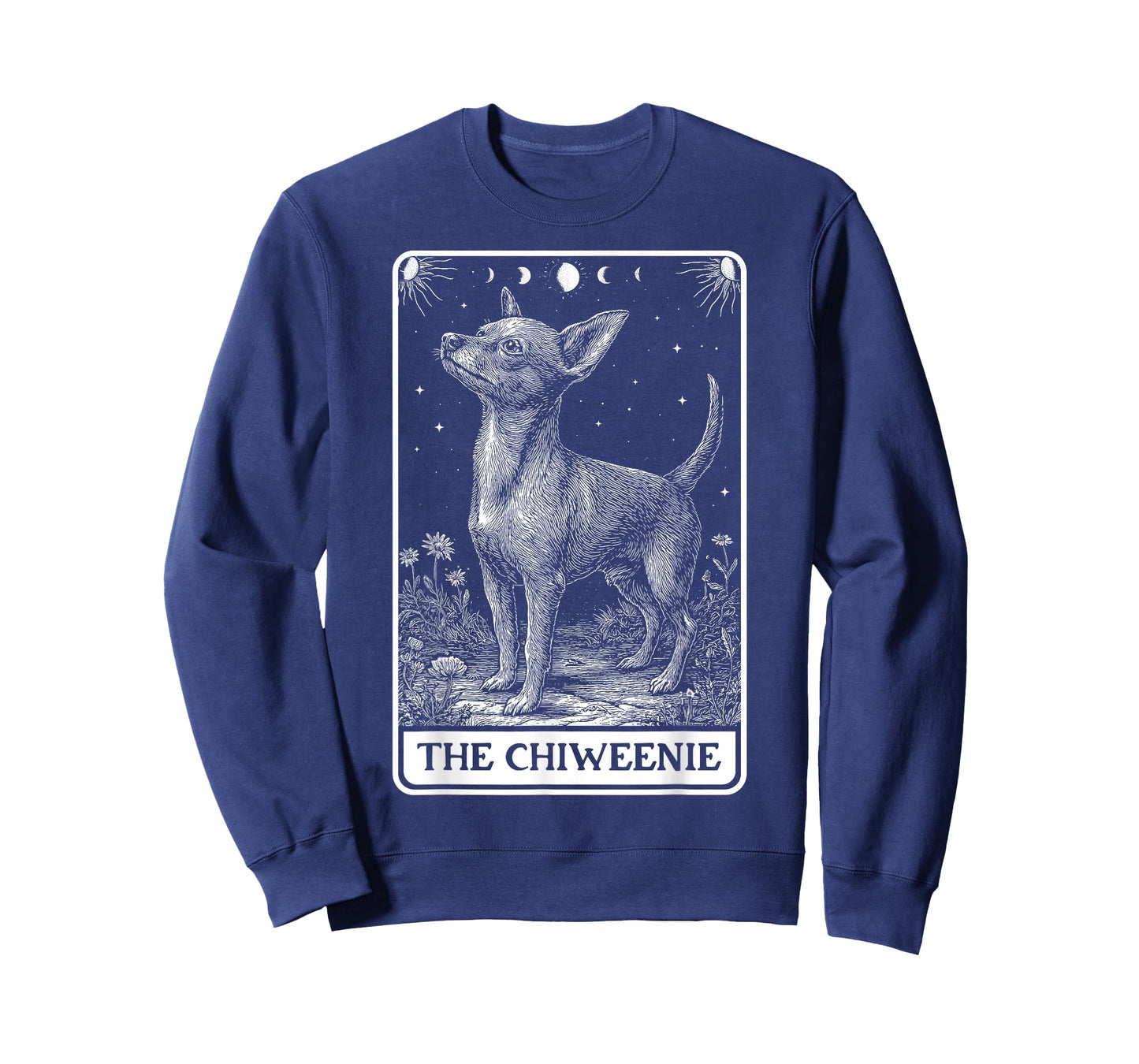 The Chiweenie Dog Tarot Card Witchy Moon T-Shirt