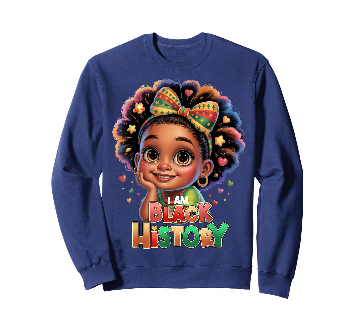 I Am Black History Month Afro African American Girls Toddler T-Shirt