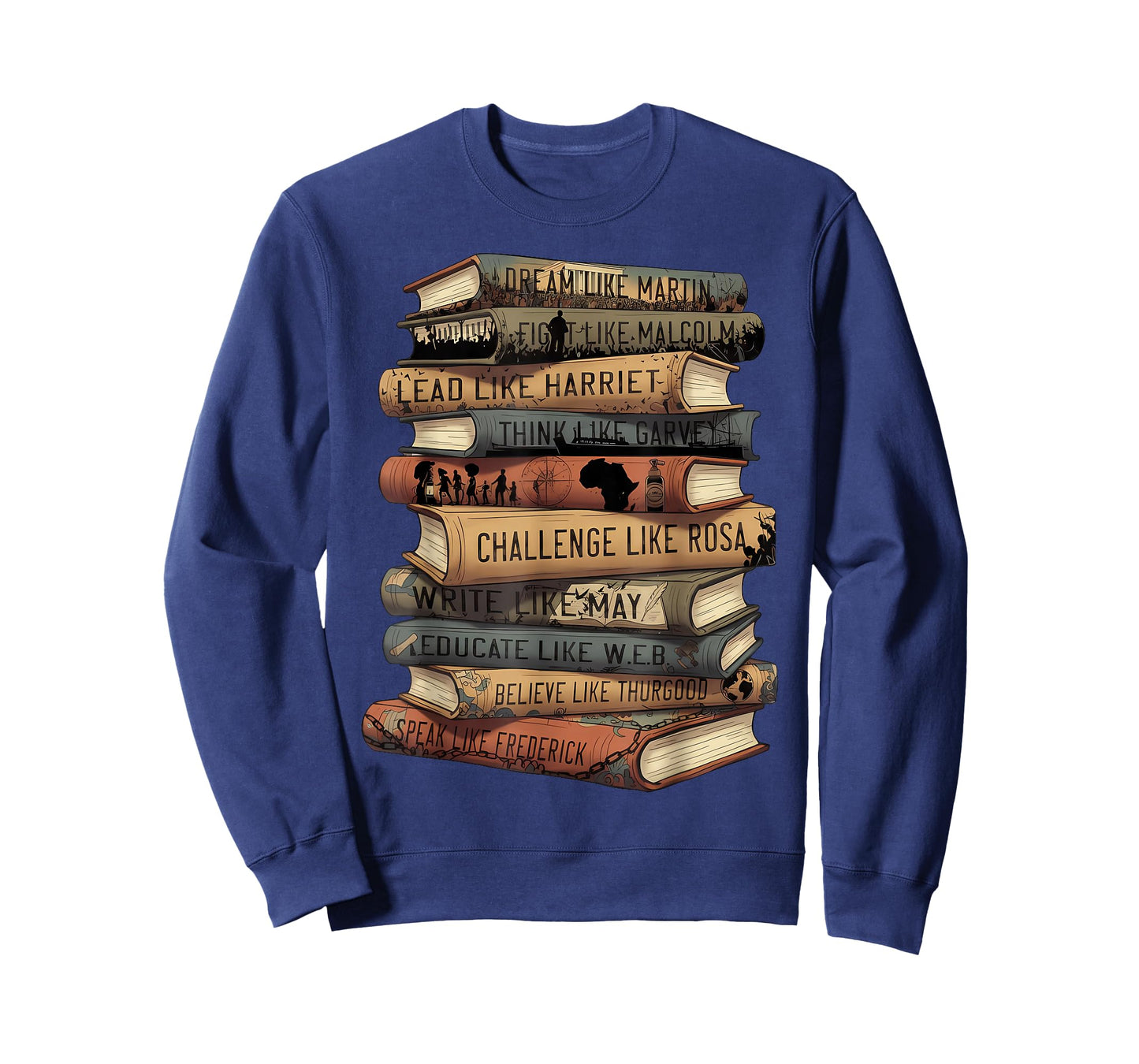 Book Black History Dream Lead Fight African Pride Men Women T-Shirt