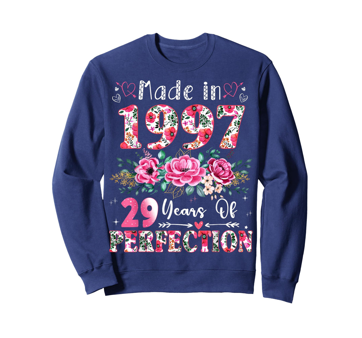 29 Year Old Made in 1997 Floral 29th Birthday Women T-Shirt