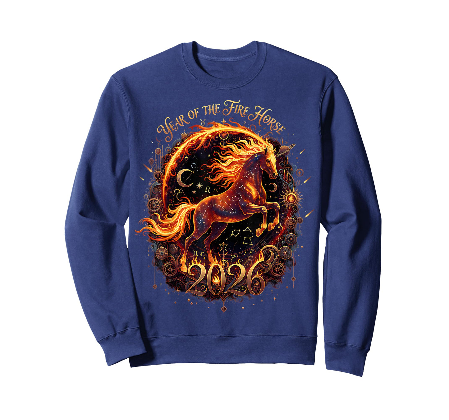 Year of The Fire Horse 2026 Lunar Chinese New Year Zodiac T-Shirt