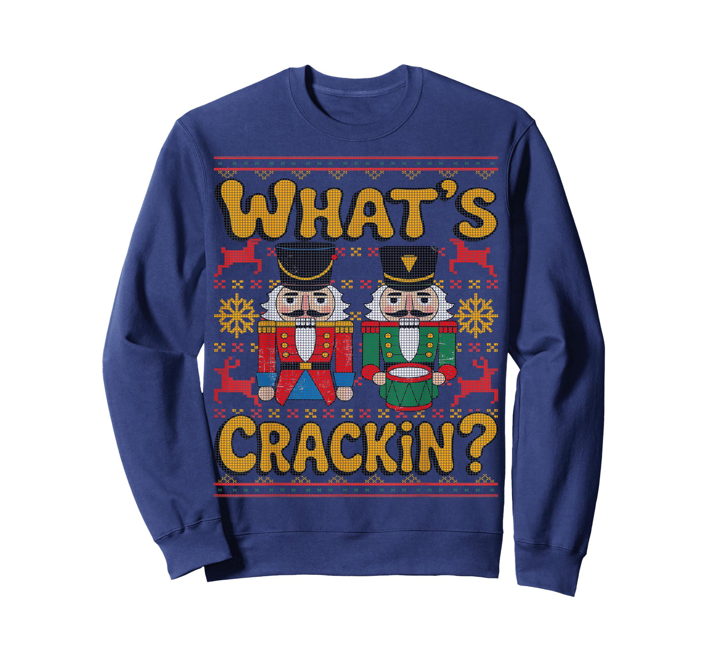 What's Crackin Kids Christmas Nutcracker Family Ugly Sweater T-Shirt