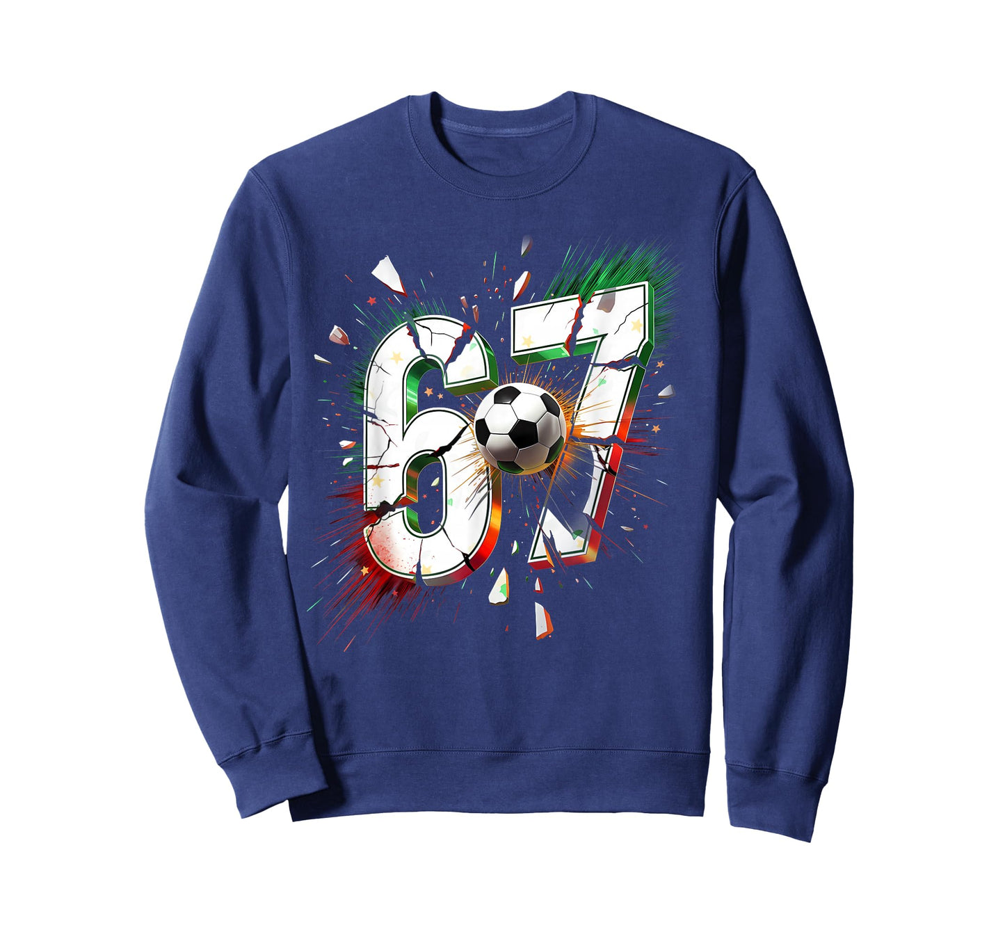 67 Soccer Six Seven 6 7 Meme 67 Funny Christmas 67 Soccer T-Shirt