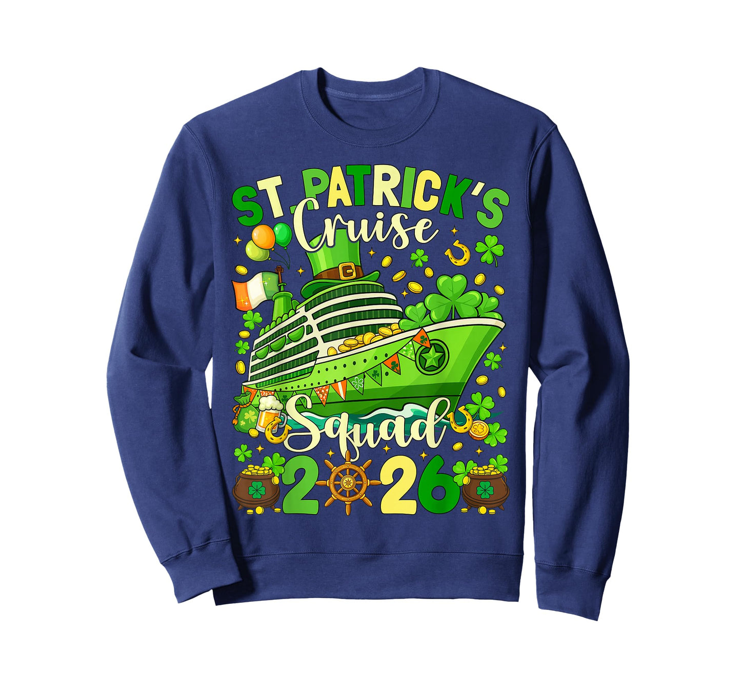 St Patricks Day Cruise Squad 2026 Family Matching Women Men T-Shirt