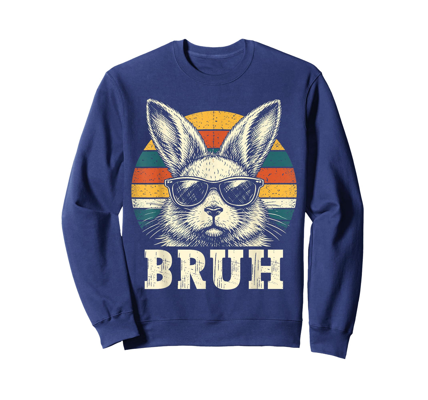 Kids Boy Easter Retro Bunny Bruh Easter Kids Boy Toddler Men T-Shirt